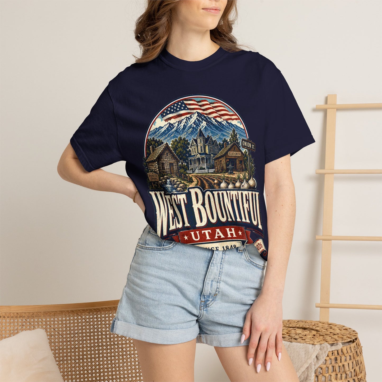 West Bountiful City Spirit Tee · Celebrating America's 250th
