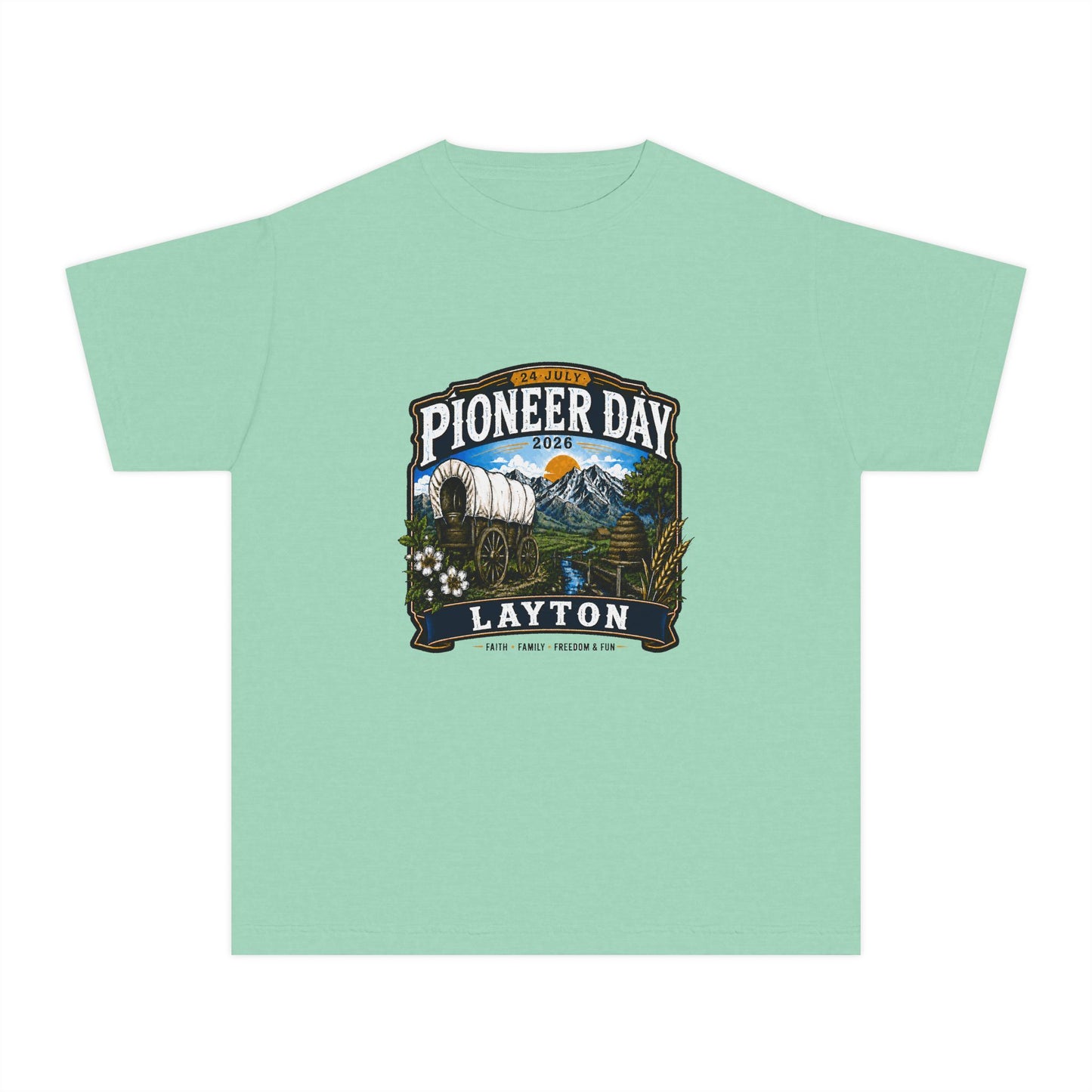 Layton Pioneer Day Tee · Youth · 24 July 2026