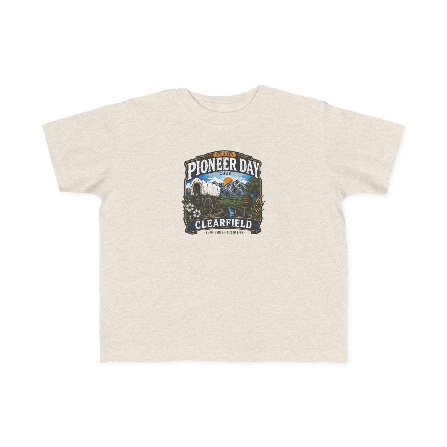 Clearfield Pioneer Day Tee · Toddler · 24 July 2026