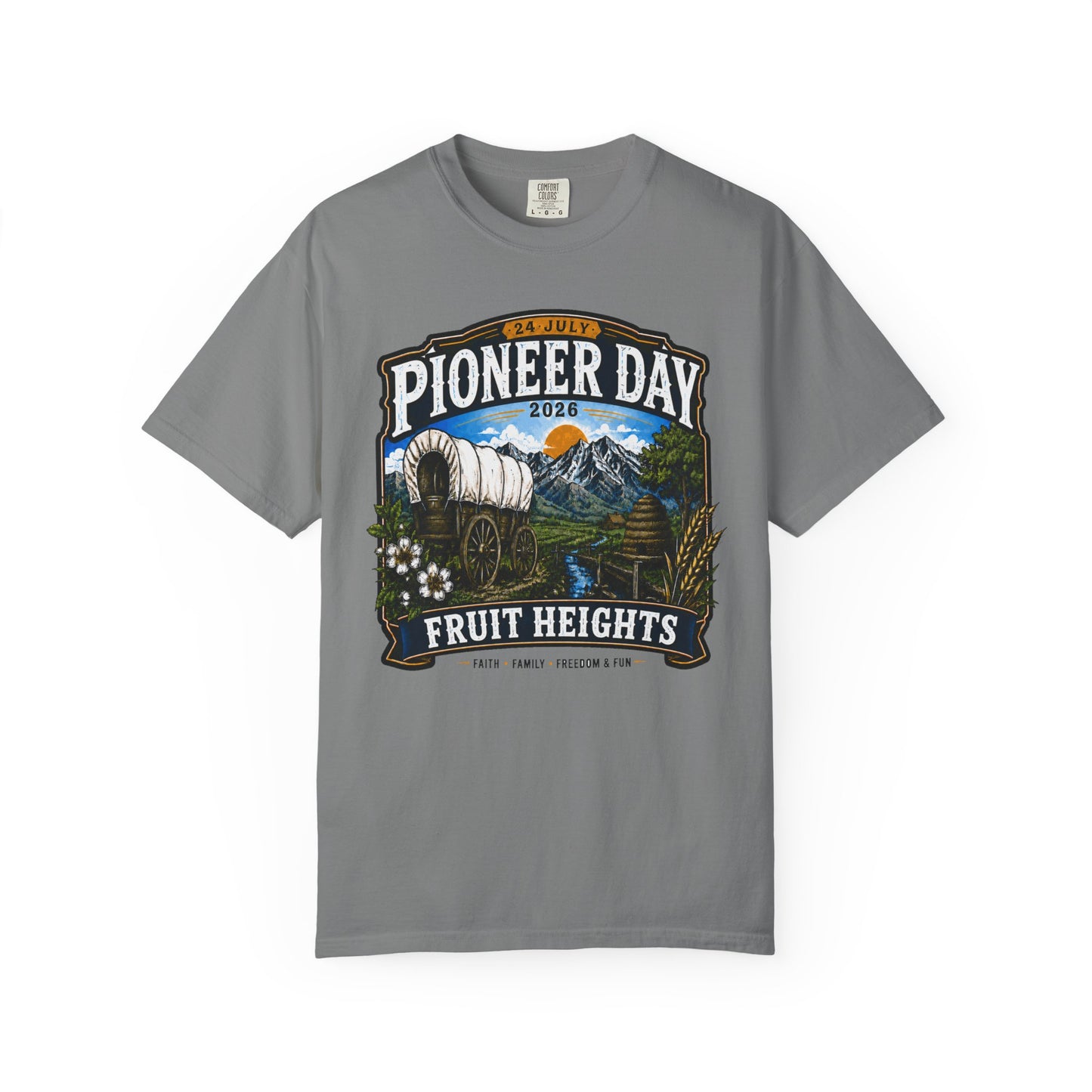 Fruit Heights Pioneer Day Tee · 24 July 2026