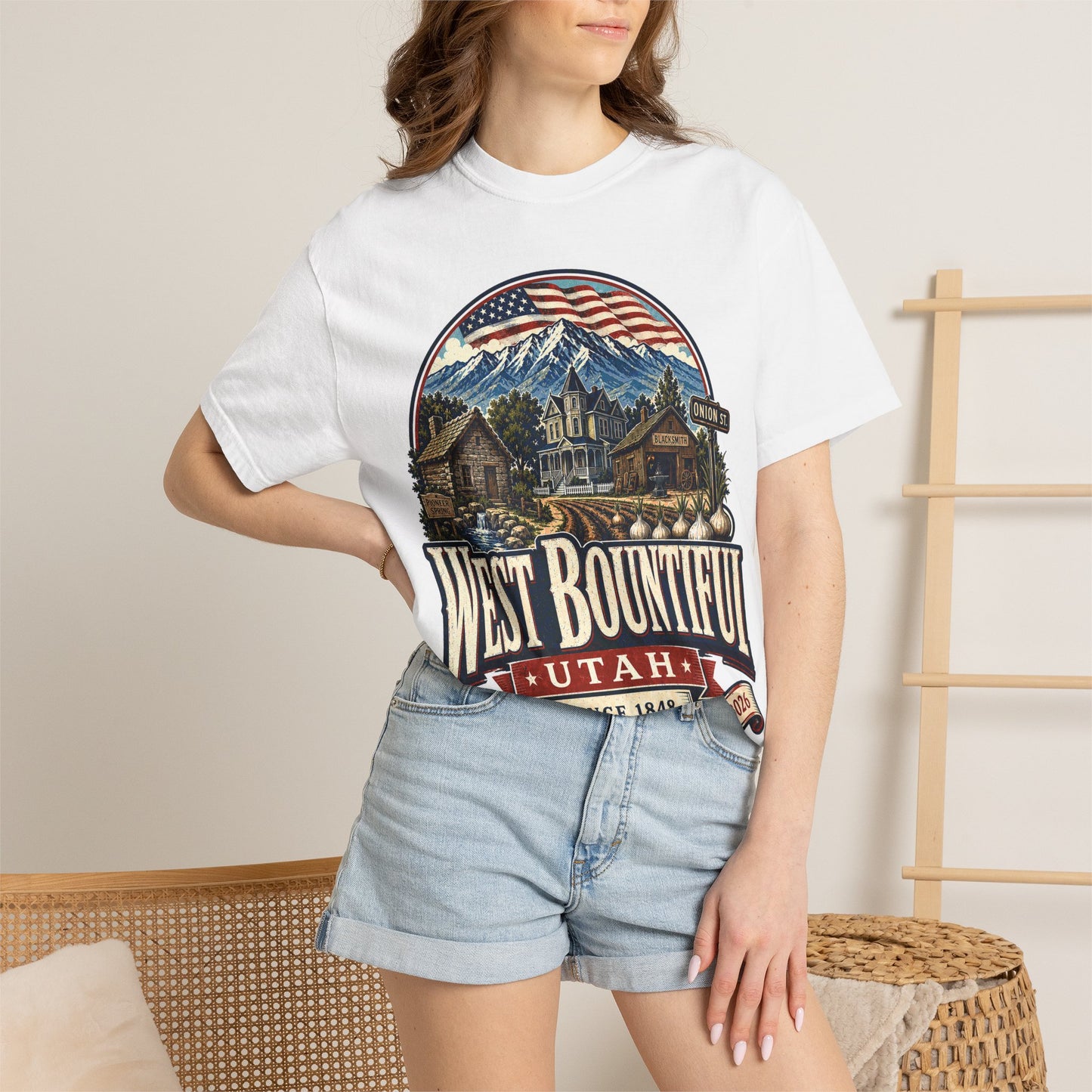 West Bountiful City Spirit Tee · Celebrating America's 250th