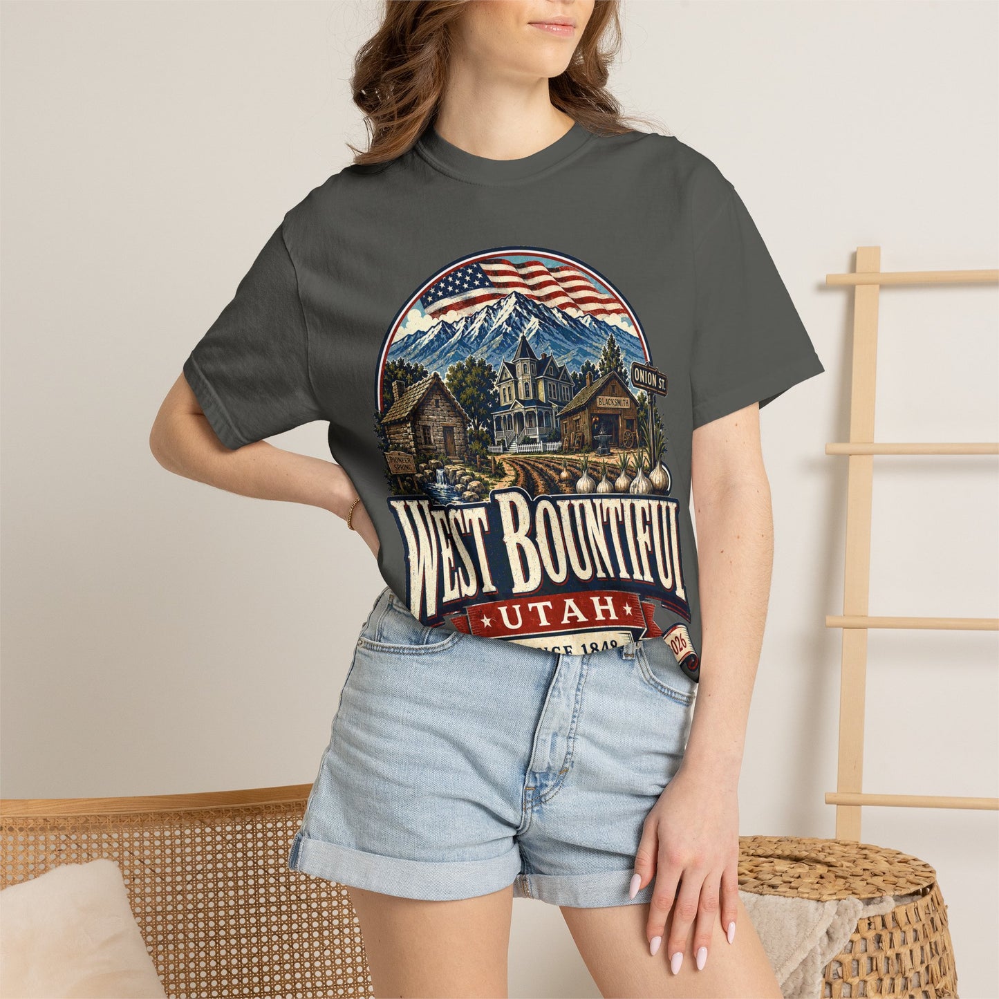 West Bountiful City Spirit Tee · Celebrating America's 250th