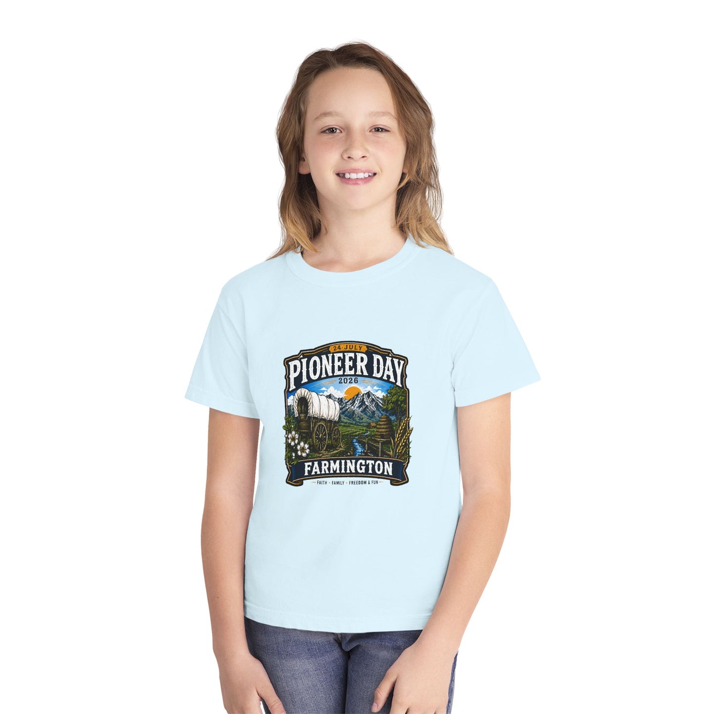 Farmington Pioneer Day Tee · Youth · 24 July 2026