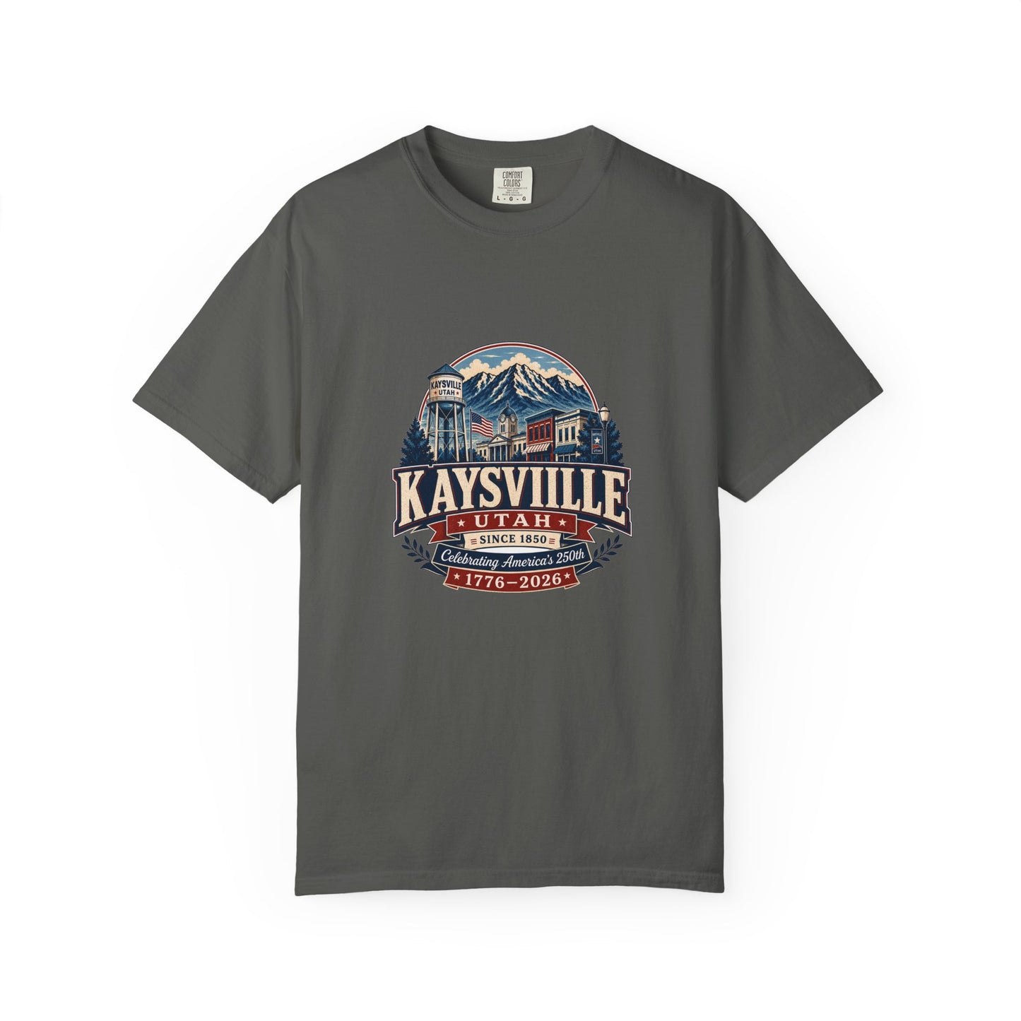 Kaysville City Spirit Tee · Celebrating America's 250th