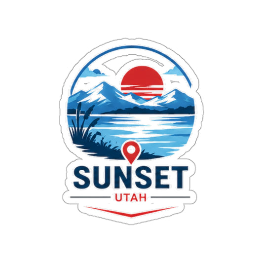 Sunset, Utah Die-Cut Sticker