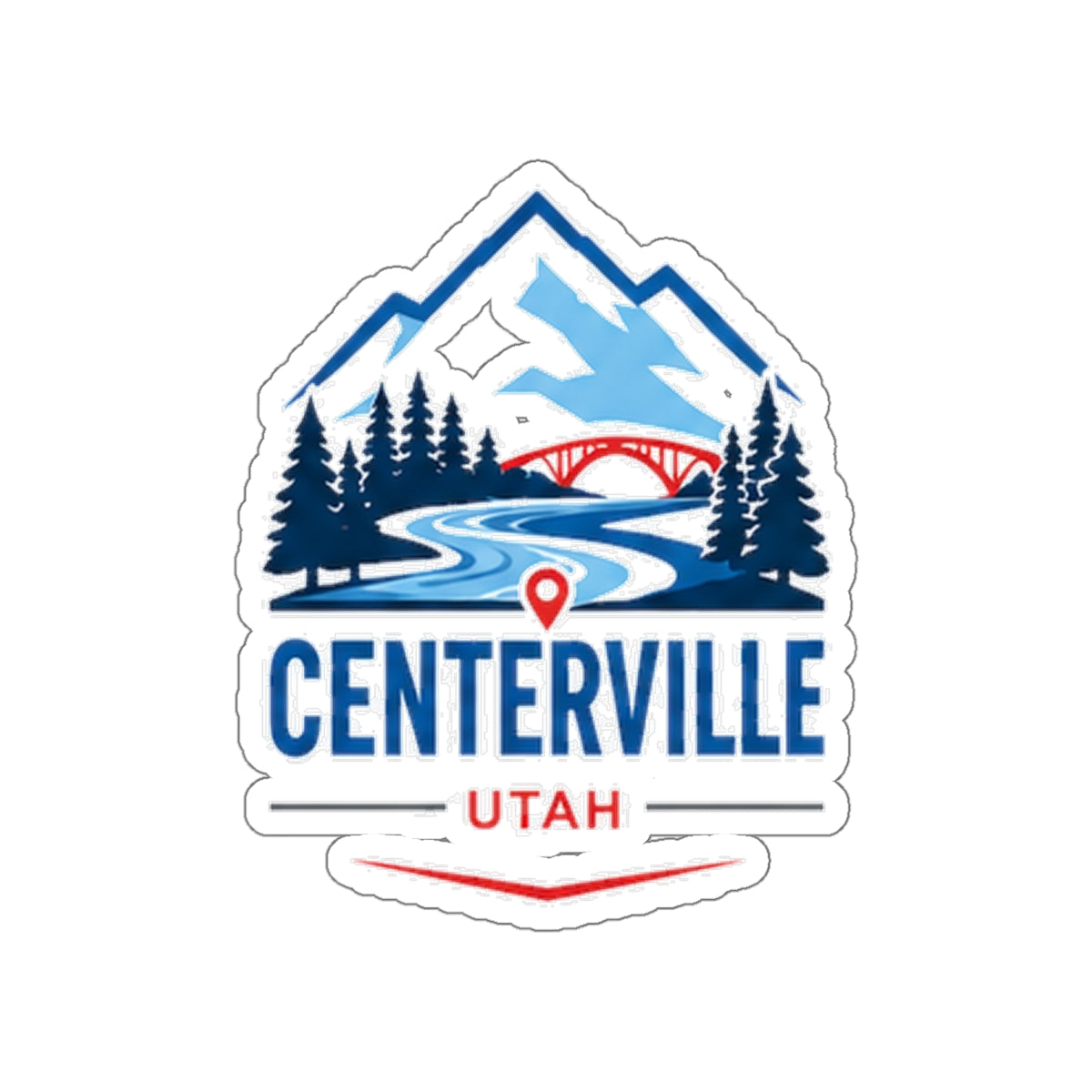 Centerville, Utah Die-Cut Sticker