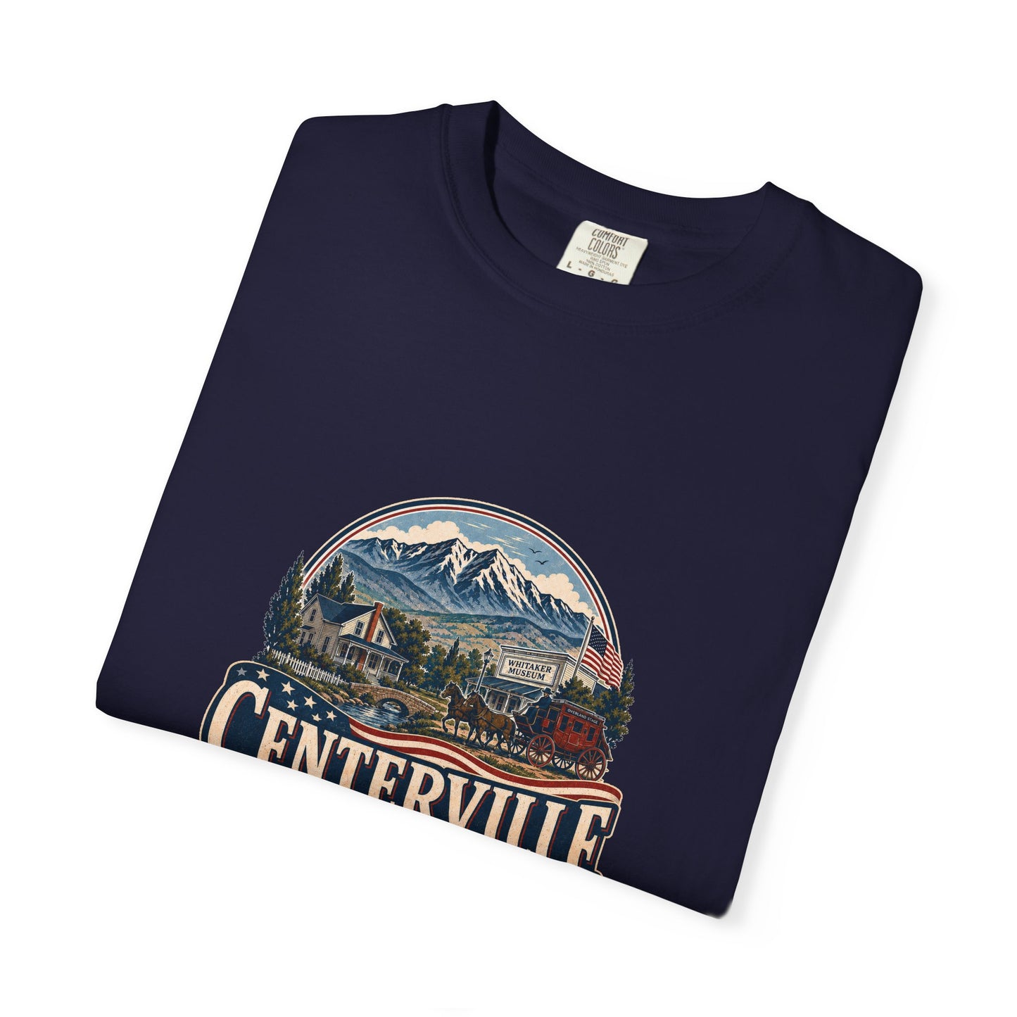 Centerville City Spirit Tee · Celebrating America's 250th