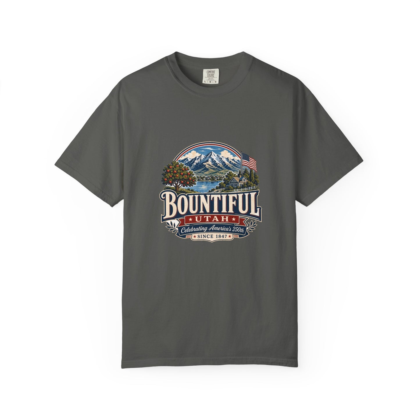 Bountiful City Spirit Tee · Celebrating America's 250th