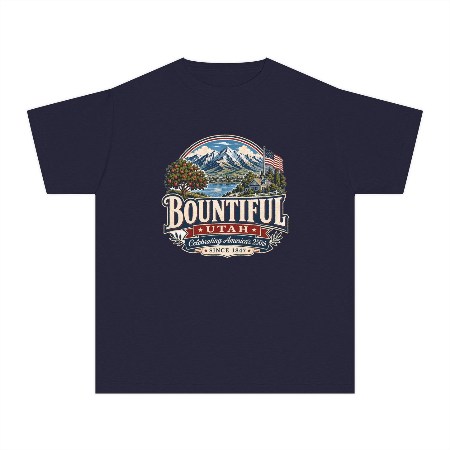 Bountiful City Spirit Tee · Youth · Celebrating America's 250th
