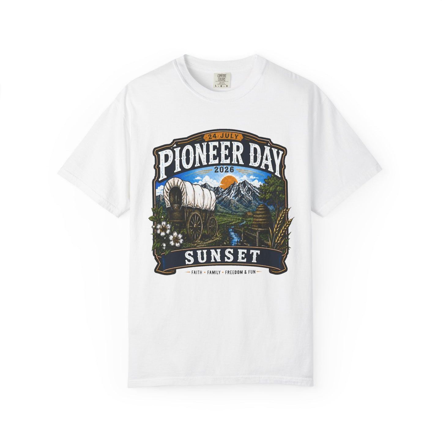 Sunset Pioneer Day Tee · 24 July 2026