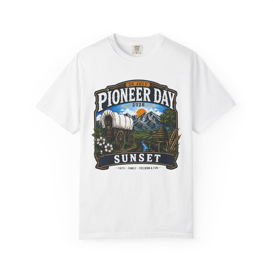 Sunset Pioneer Day Tee · 24 July 2026