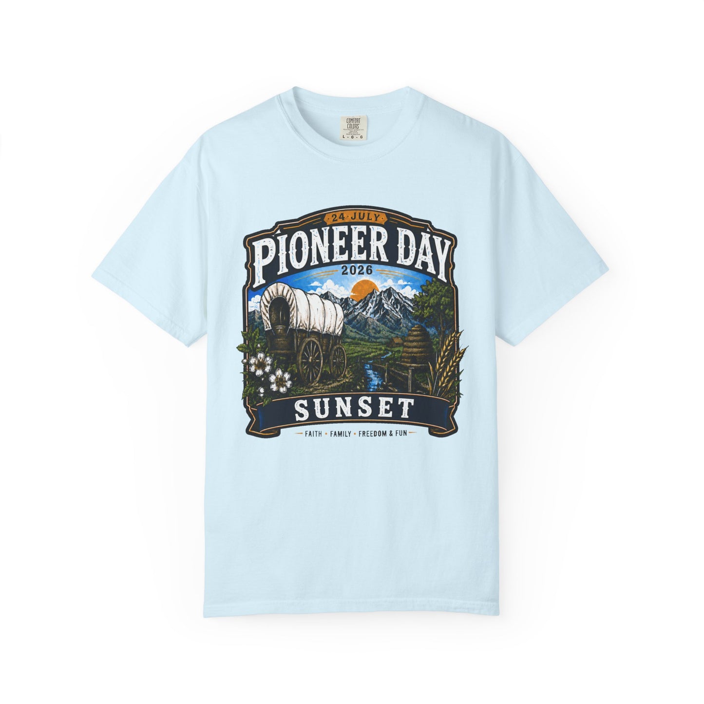 Sunset Pioneer Day Tee · 24 July 2026