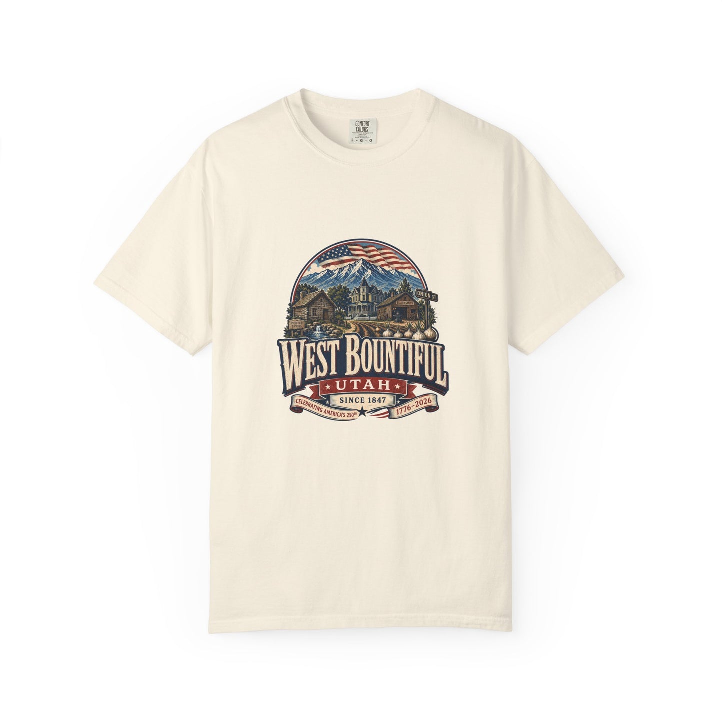 West Bountiful City Spirit Tee · Celebrating America's 250th