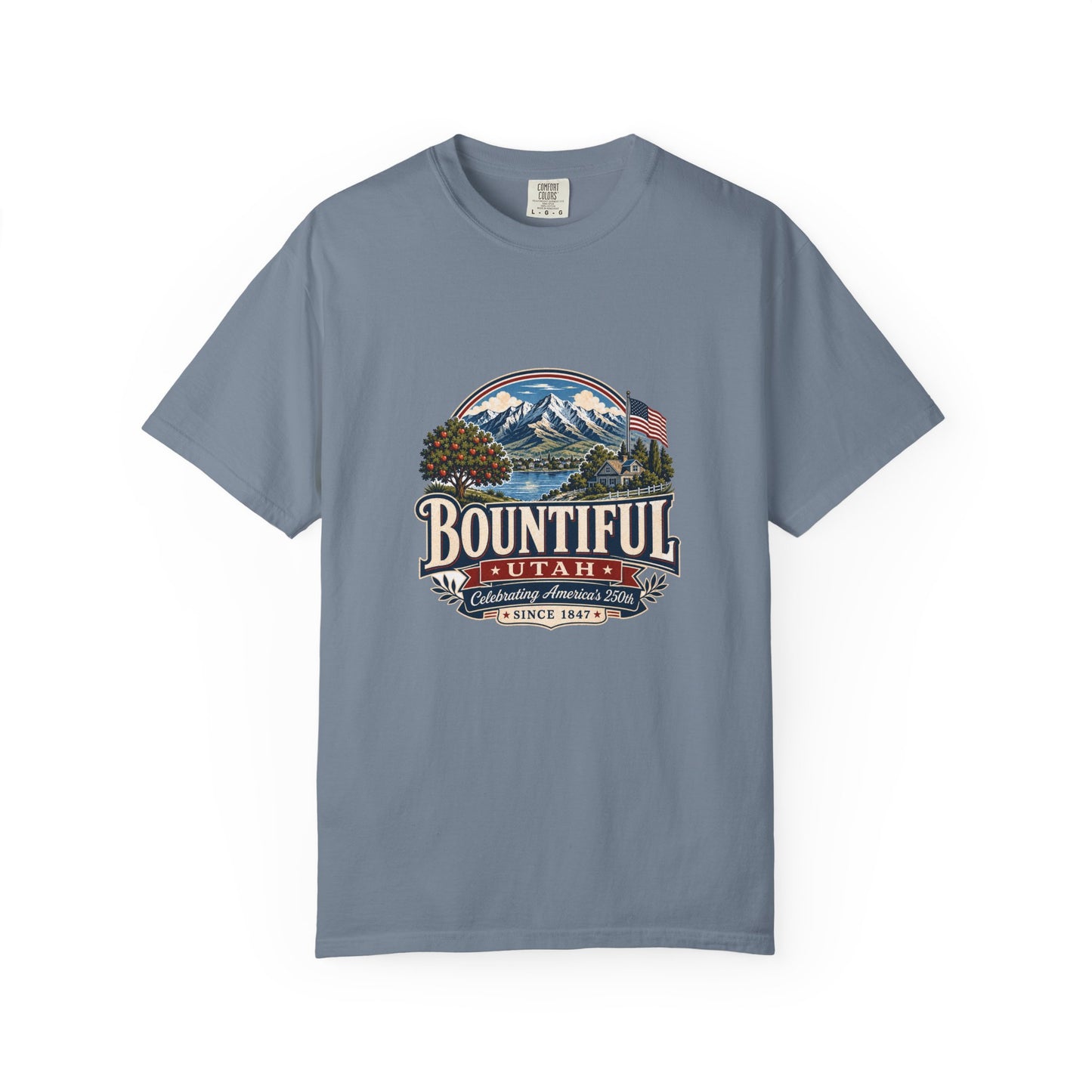 Bountiful City Spirit Tee · Celebrating America's 250th