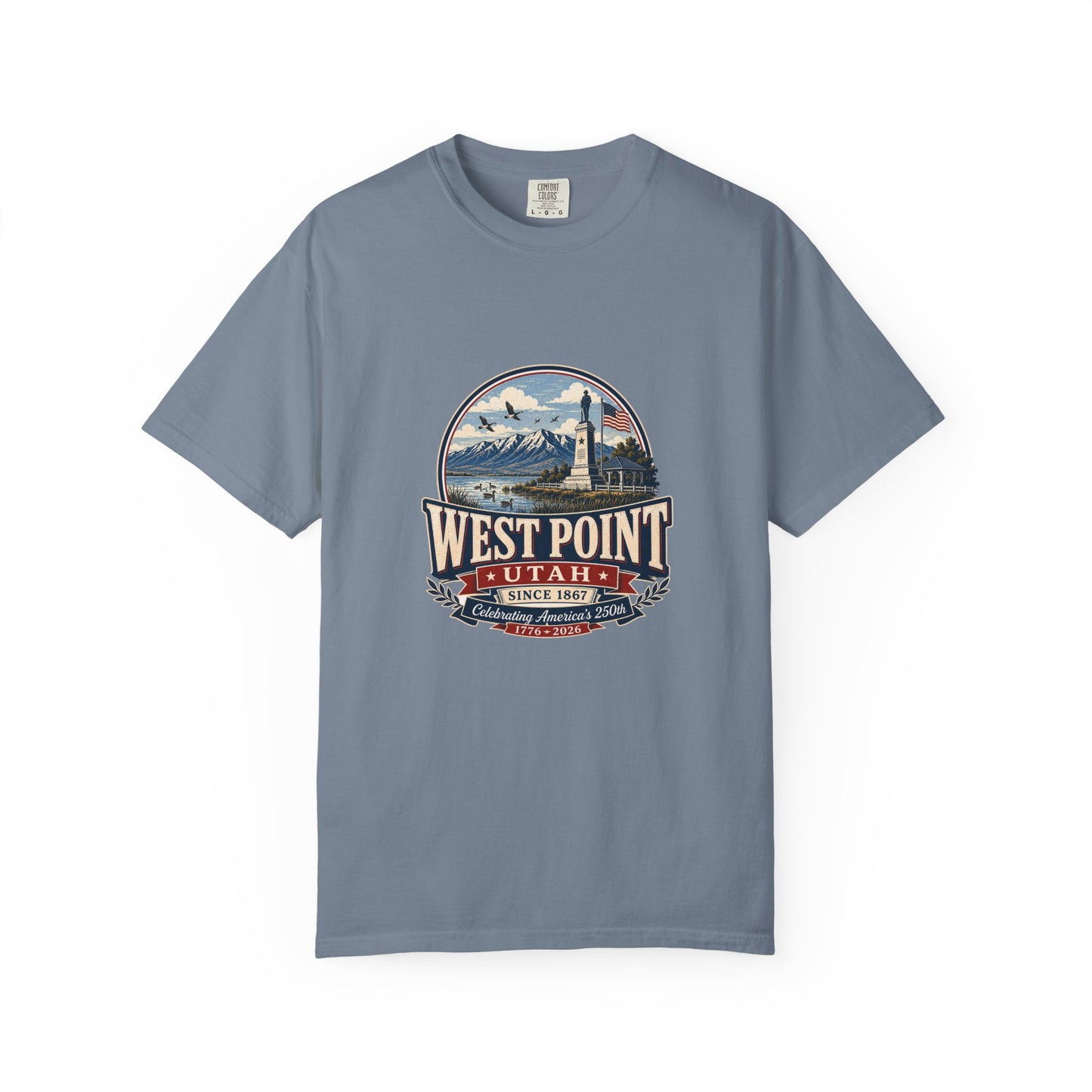 West Point City Spirit Tee · Celebrating America's 250th