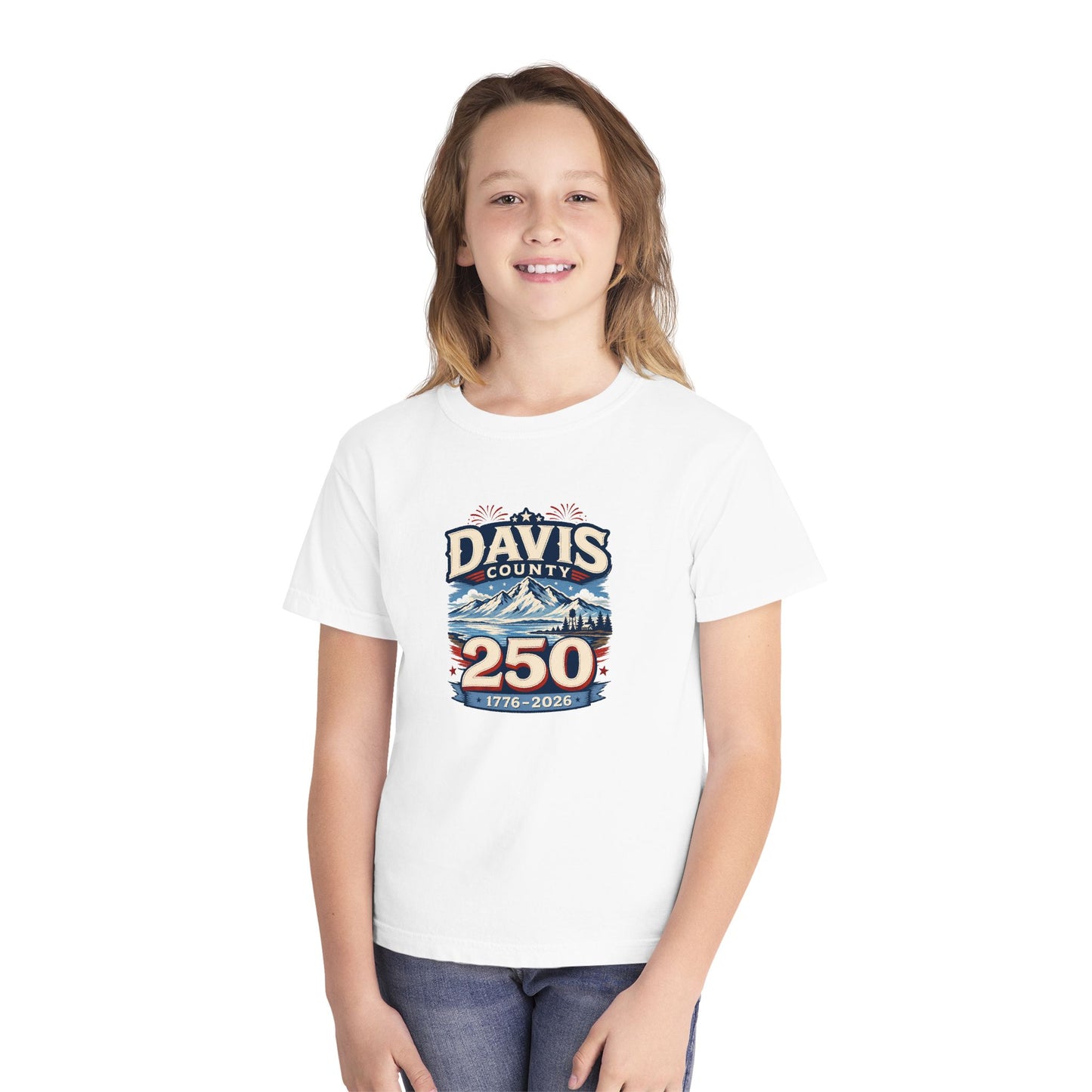 Davis County 250 — Hero Tee · Youth · 1776–2026