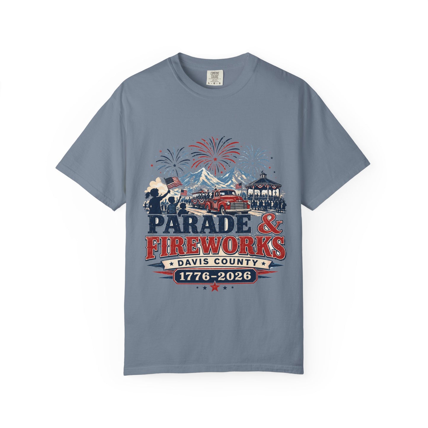 Parade & Fireworks Tee · Davis County 250 · 1776–2026