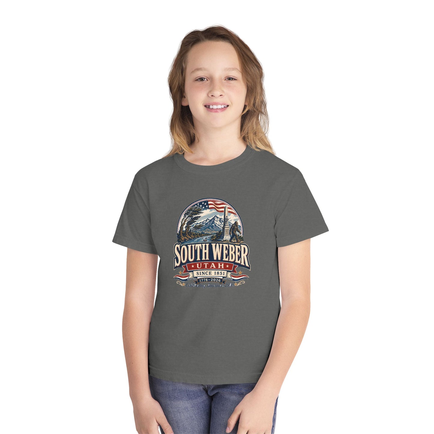 South Weber City Spirit Tee · Youth · Celebrating America's 250th