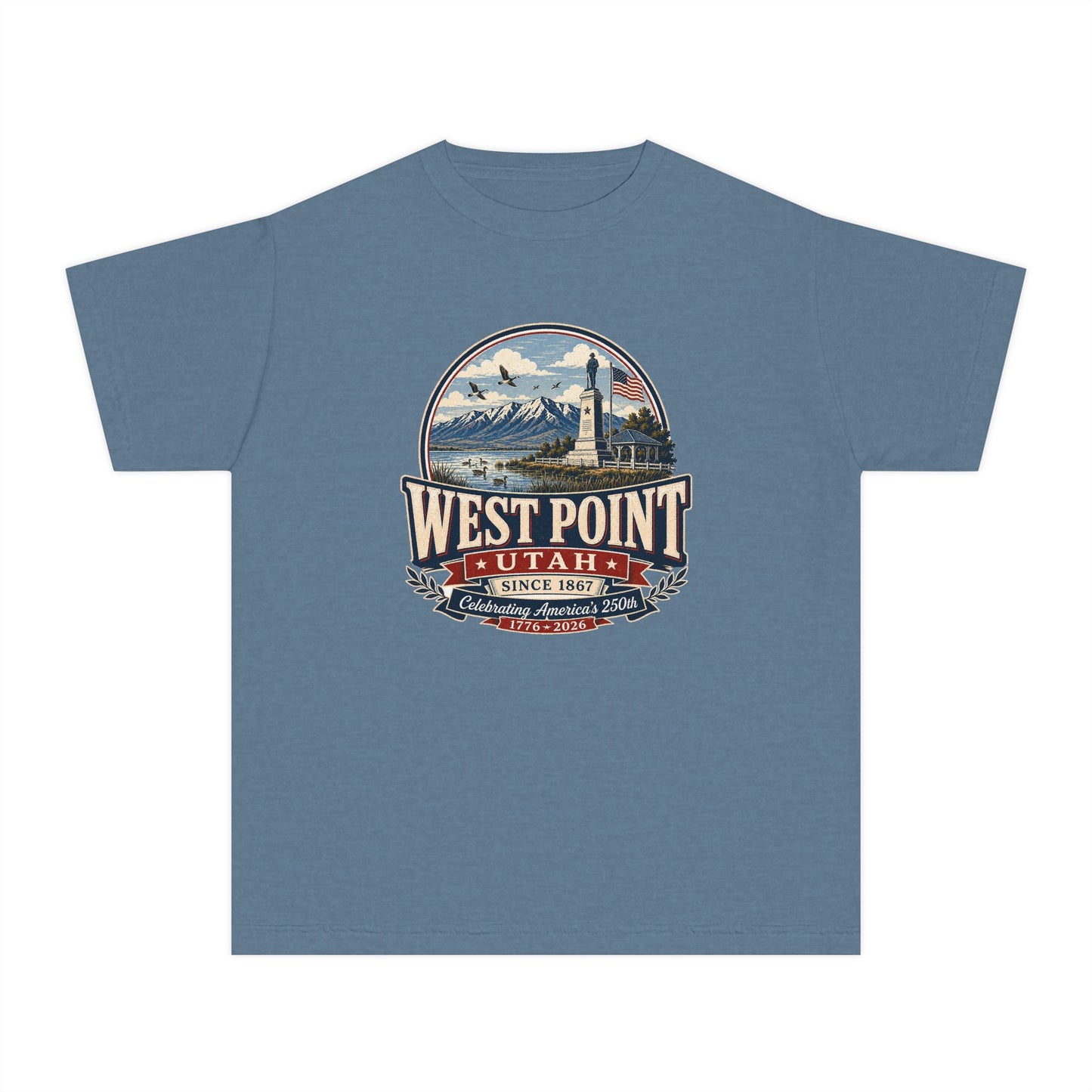 West Point City Spirit Tee · Youth · Celebrating America's 250th