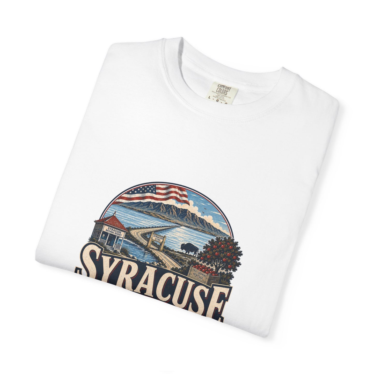 Syracuse City Spirit Tee · Celebrating America's 250th