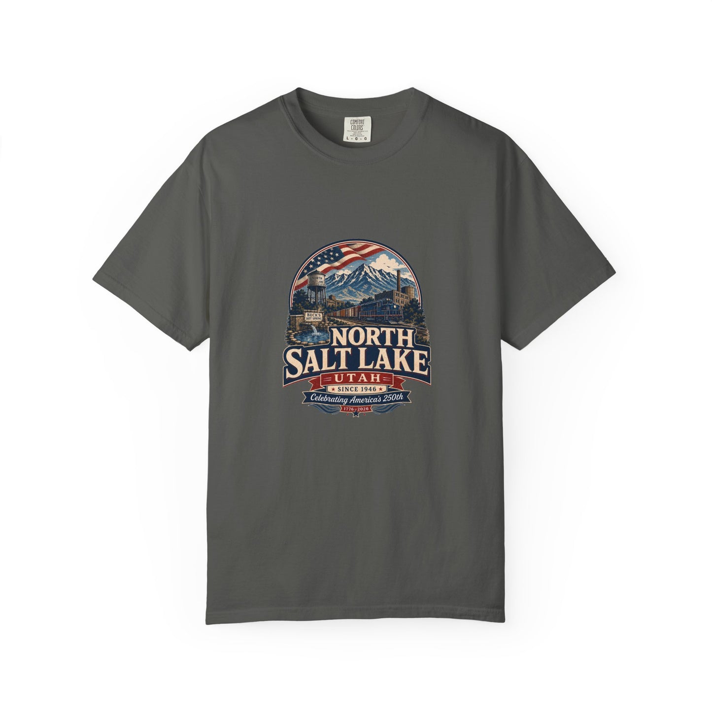 North Salt Lake City Spirit Tee · Celebrating America's 250th