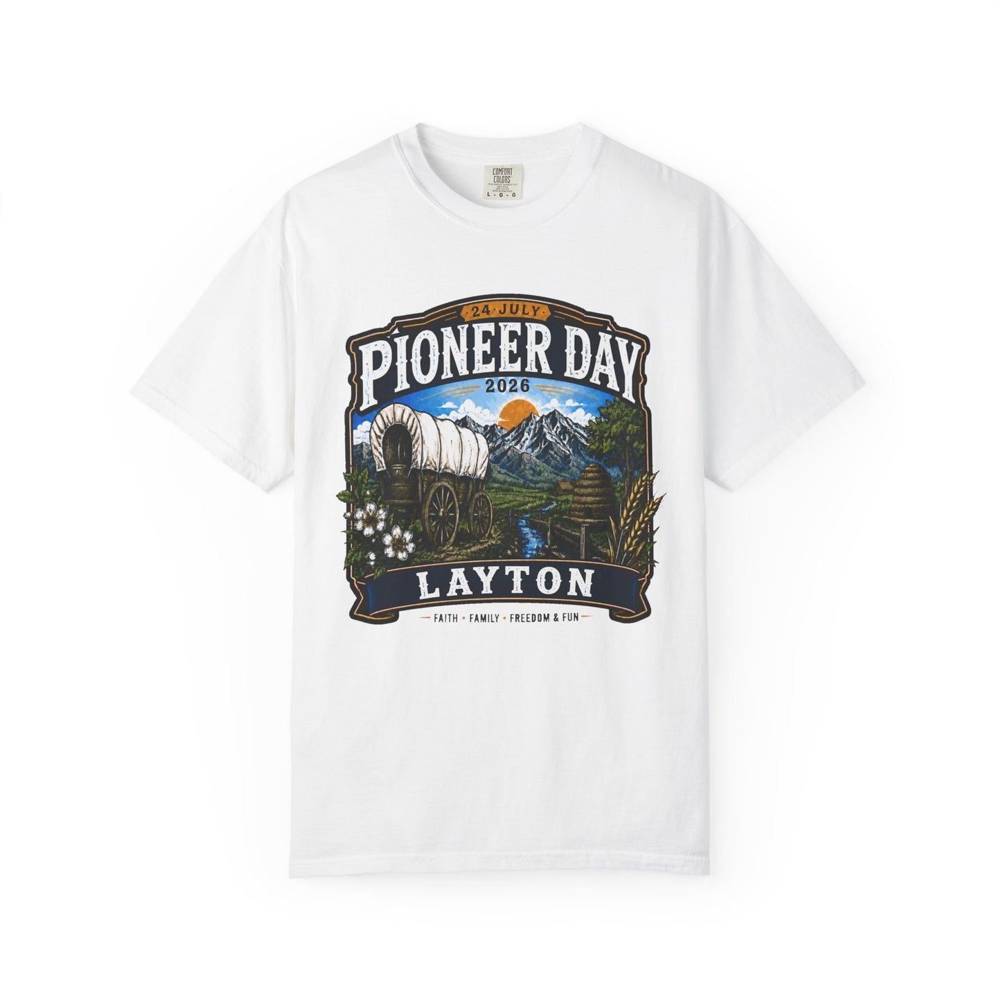 Layton Pioneer Day Tee · 24 July 2026