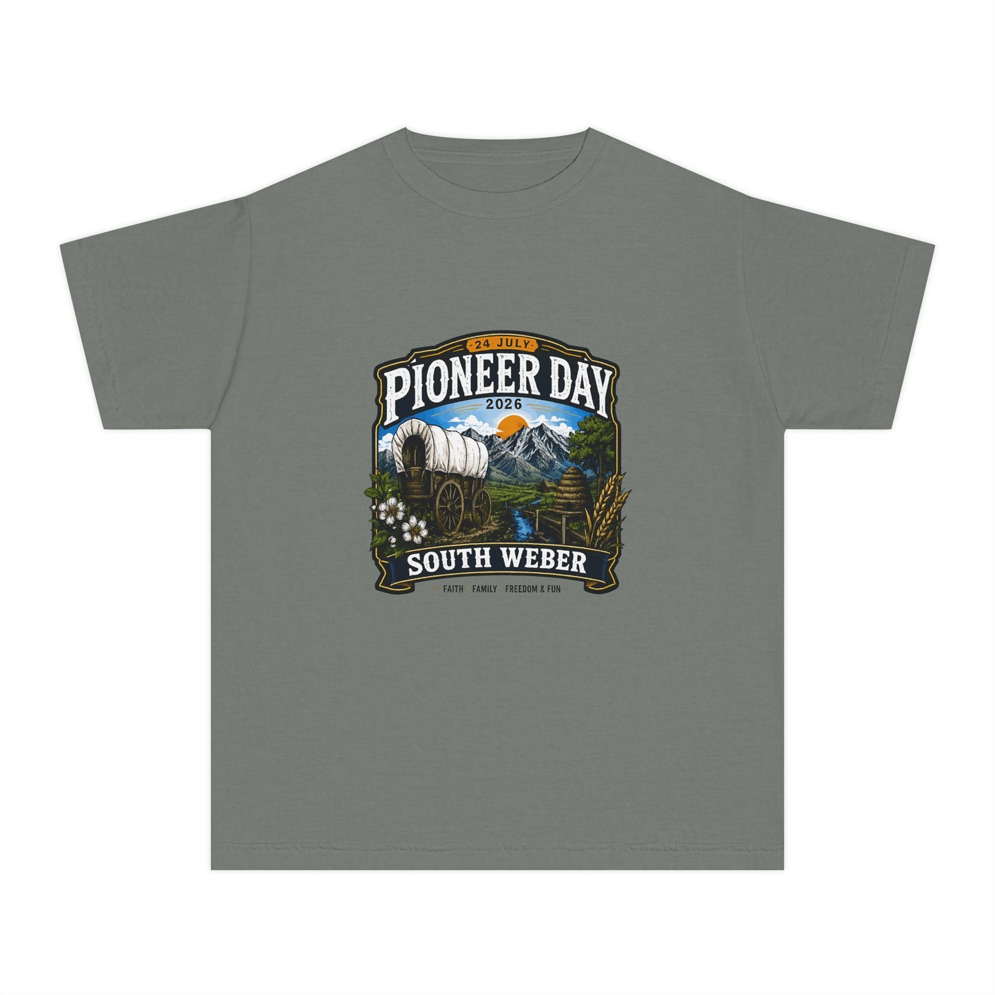 South Weber Pioneer Day Tee · Youth · 24 July 2026