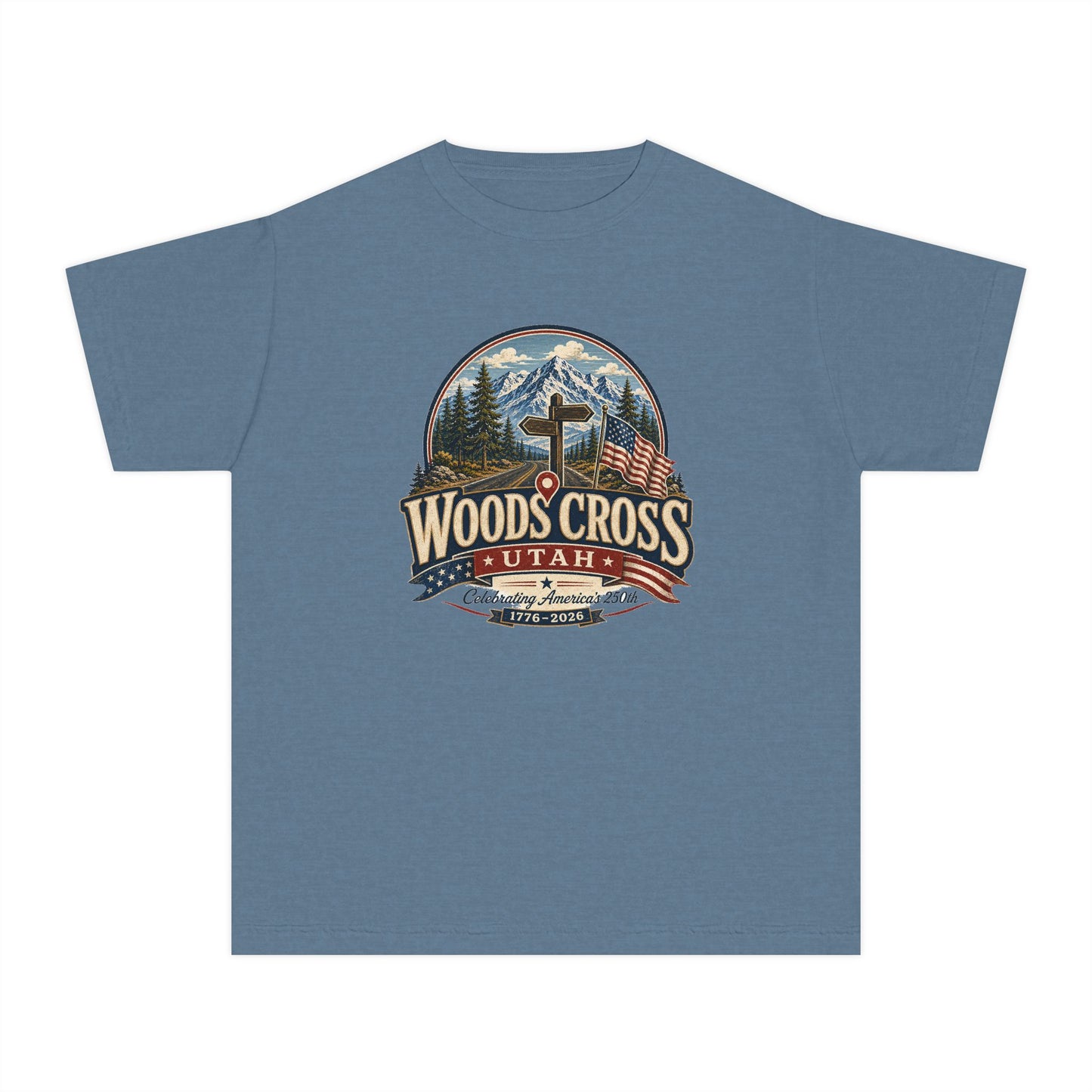 Woods Cross City Spirit Tee · Youth · Celebrating America's 250th