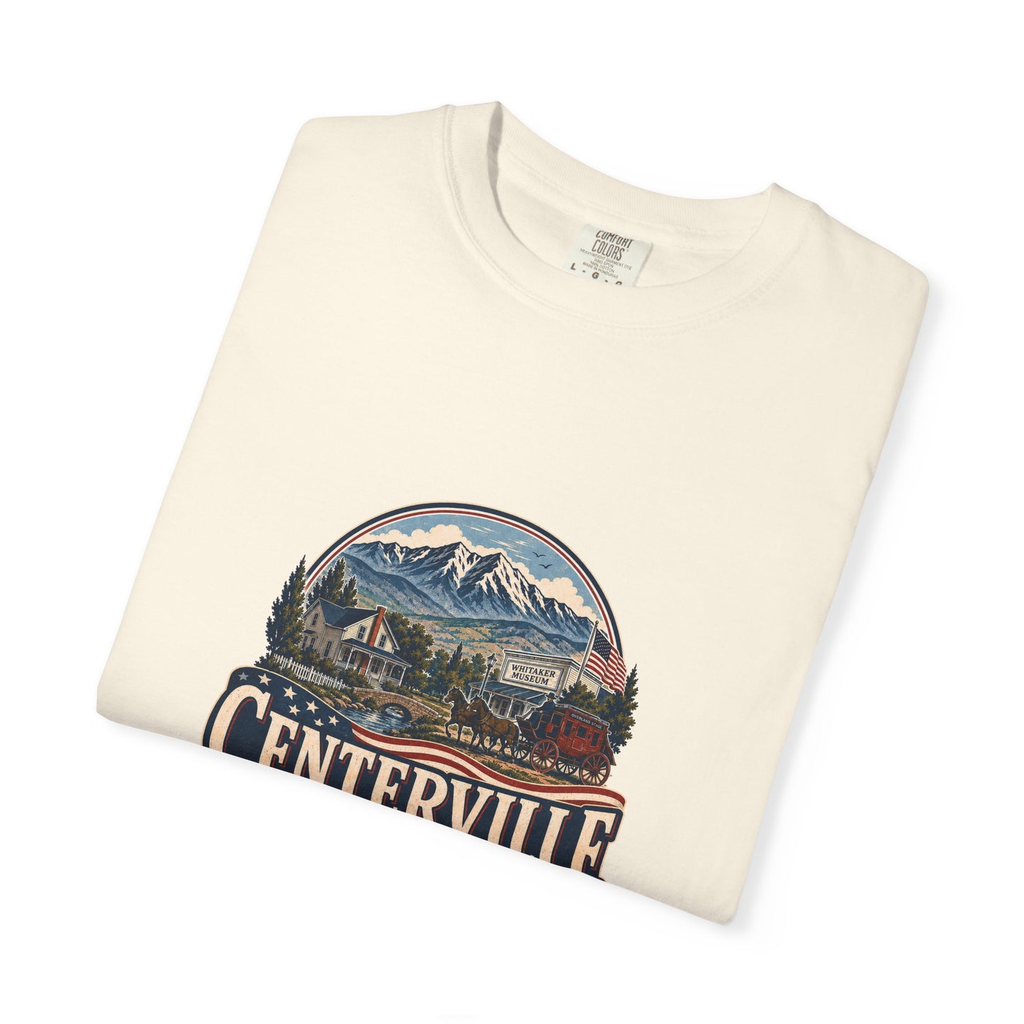Centerville City Spirit Tee · Celebrating America's 250th
