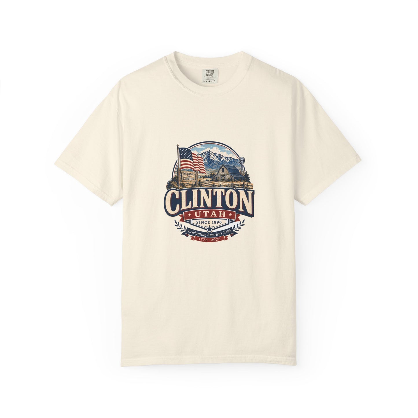 Clinton City Spirit Tee · Celebrating America's 250th