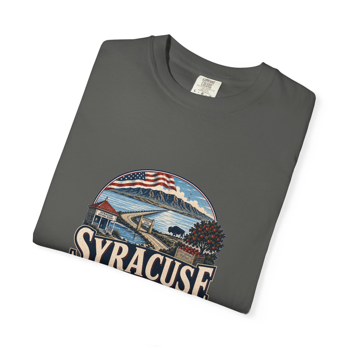 Syracuse City Spirit Tee · Celebrating America's 250th