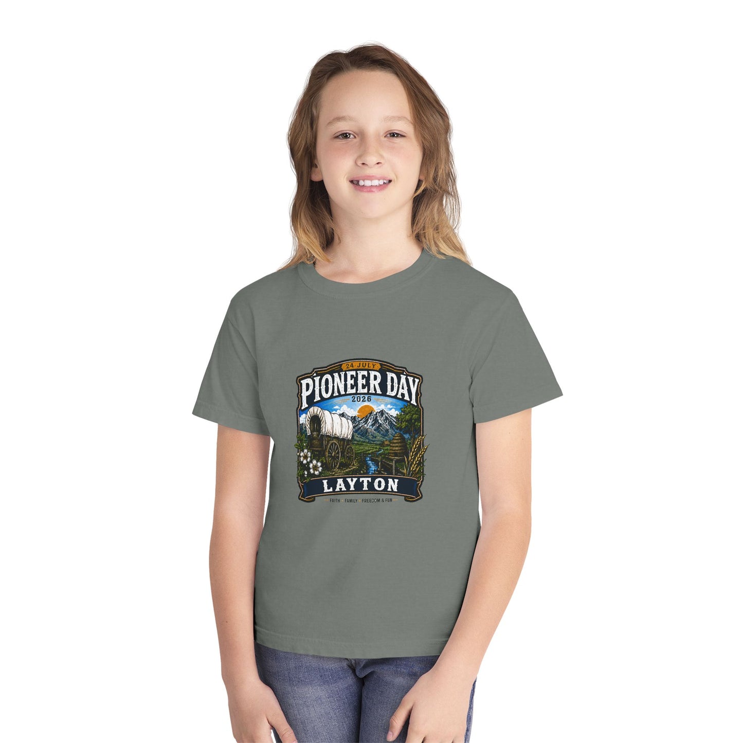 Layton Pioneer Day Tee · Youth · 24 July 2026