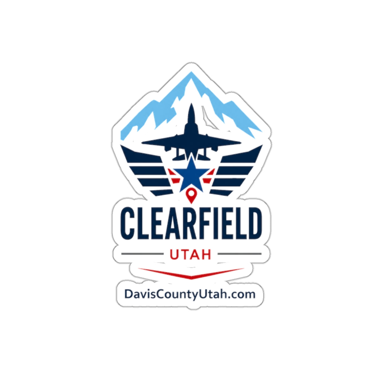 Clearfield, Utah Die-Cut Sticker