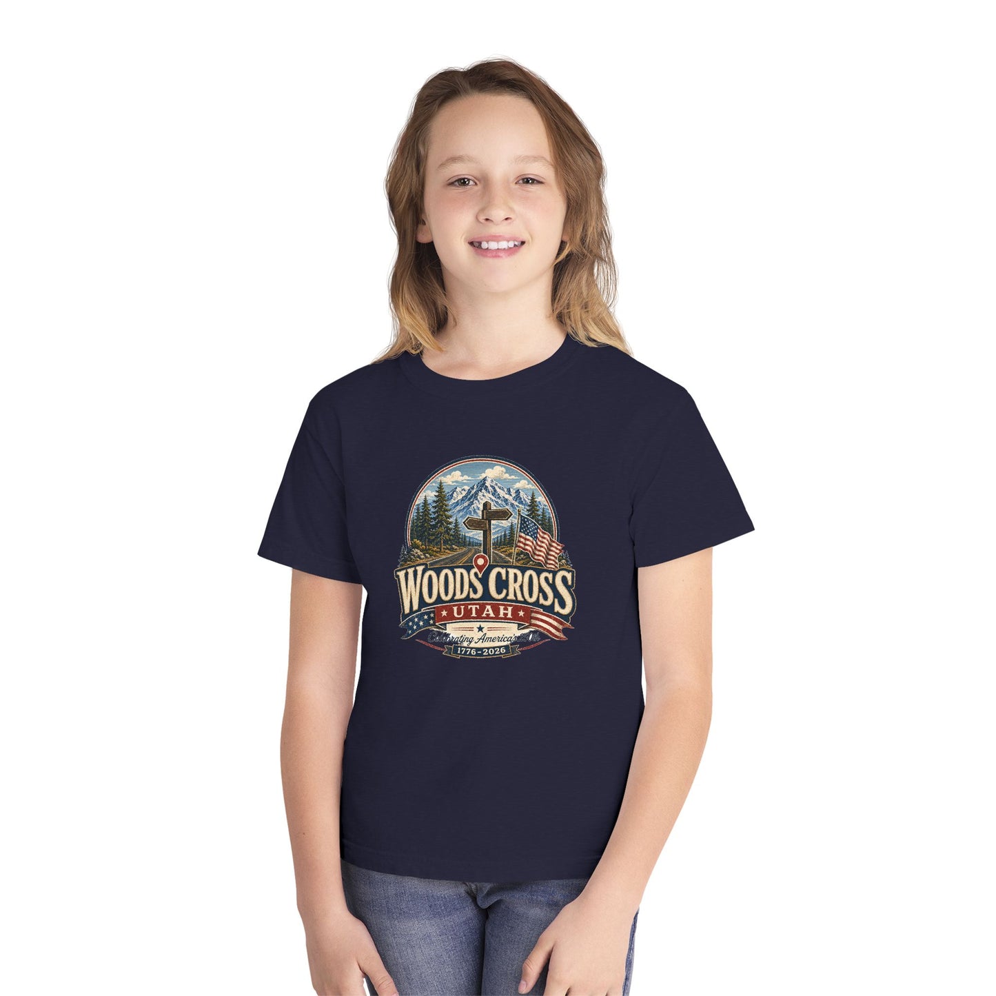 Woods Cross City Spirit Tee · Youth · Celebrating America's 250th