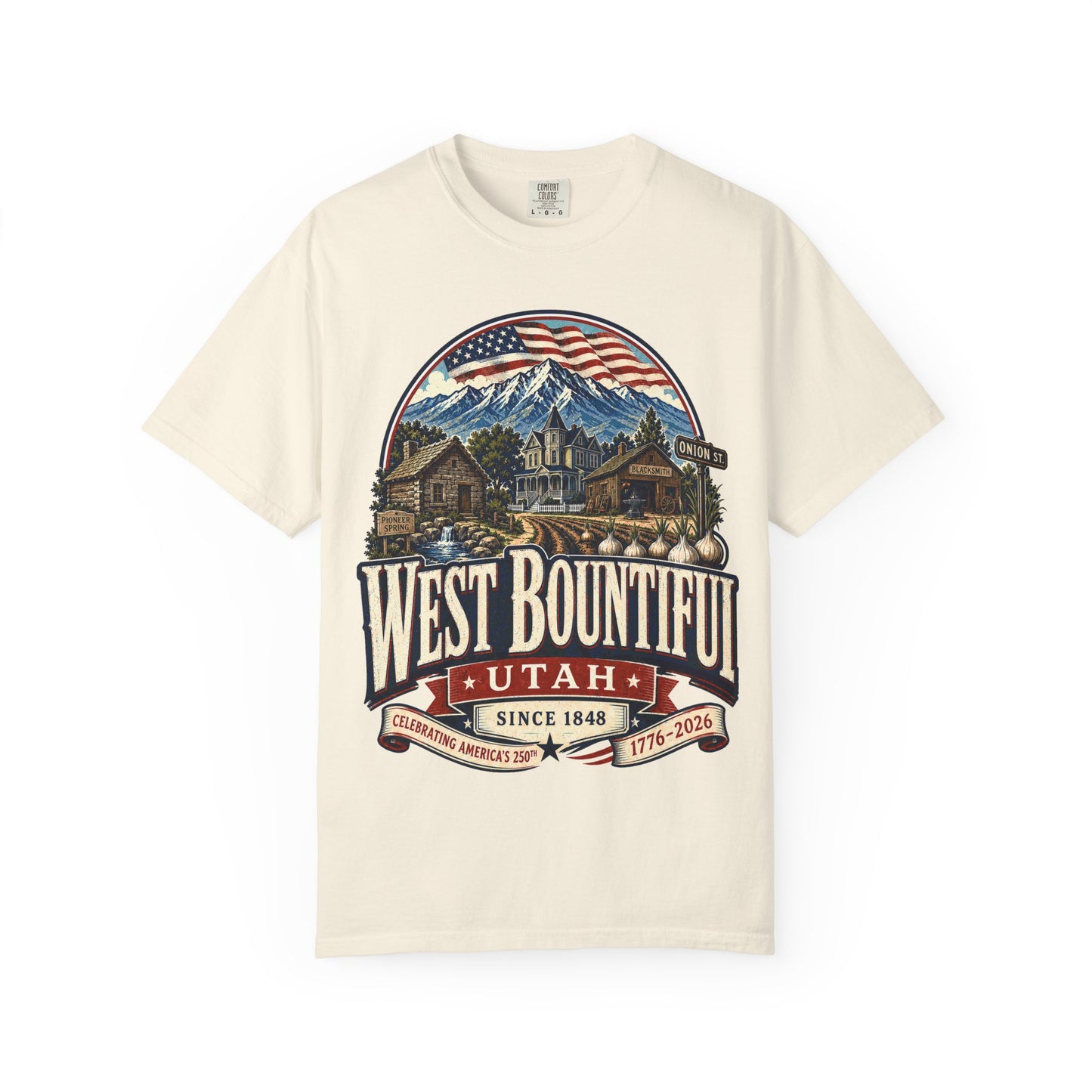 West Bountiful City Spirit Tee · Celebrating America's 250th