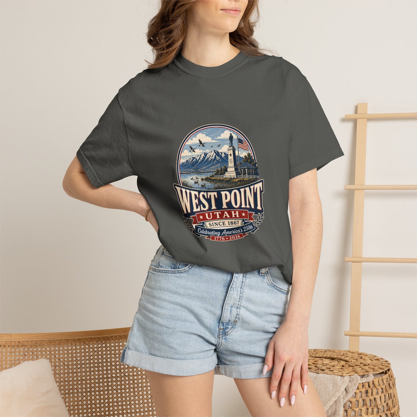 West Point City Spirit Tee · Celebrating America's 250th