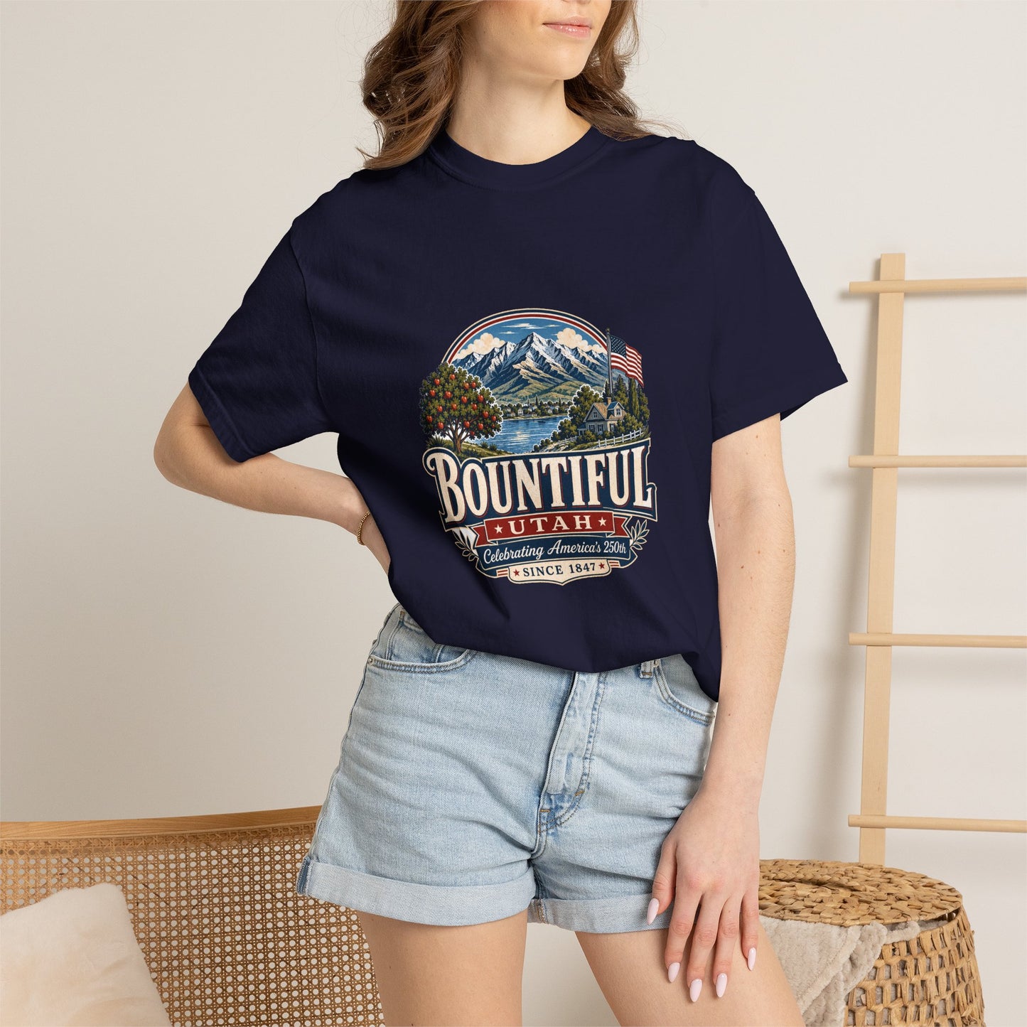 Bountiful City Spirit Tee · Celebrating America's 250th