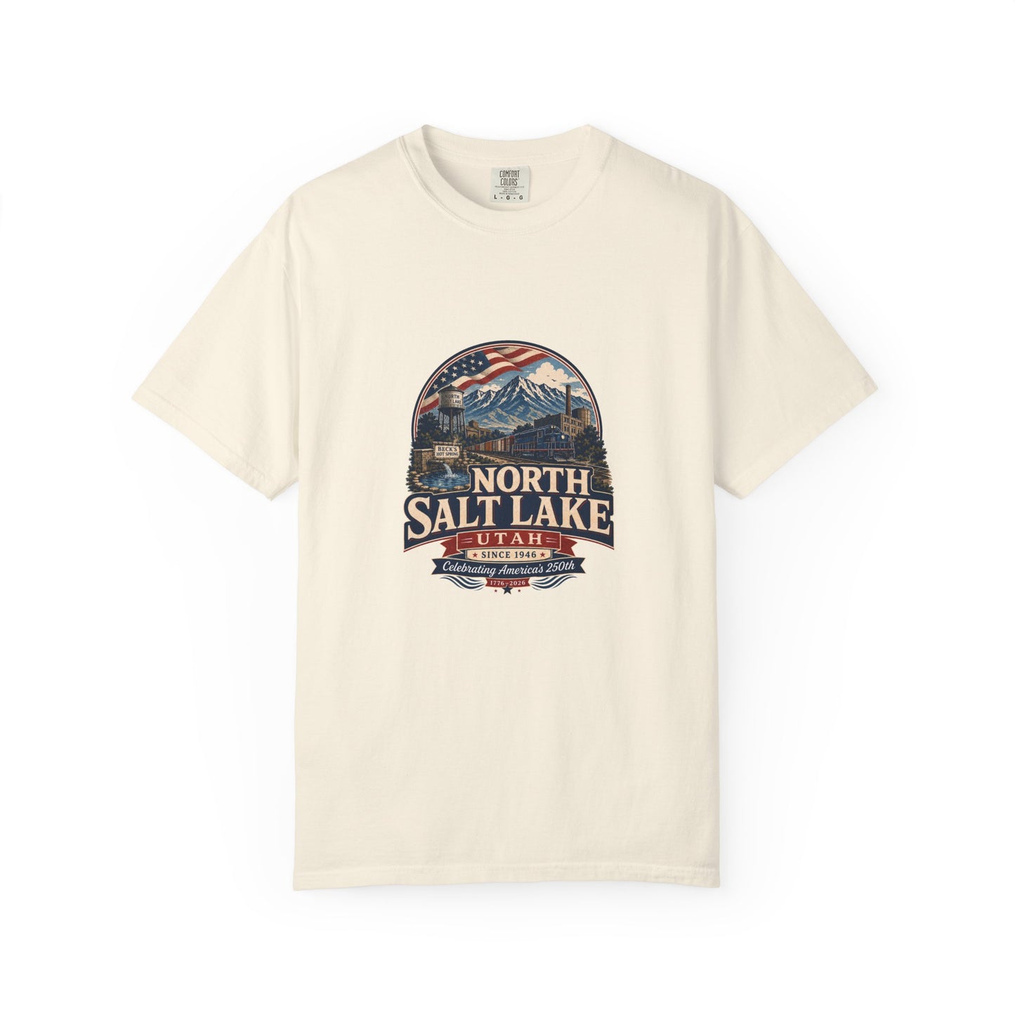 North Salt Lake City Spirit Tee · Celebrating America's 250th