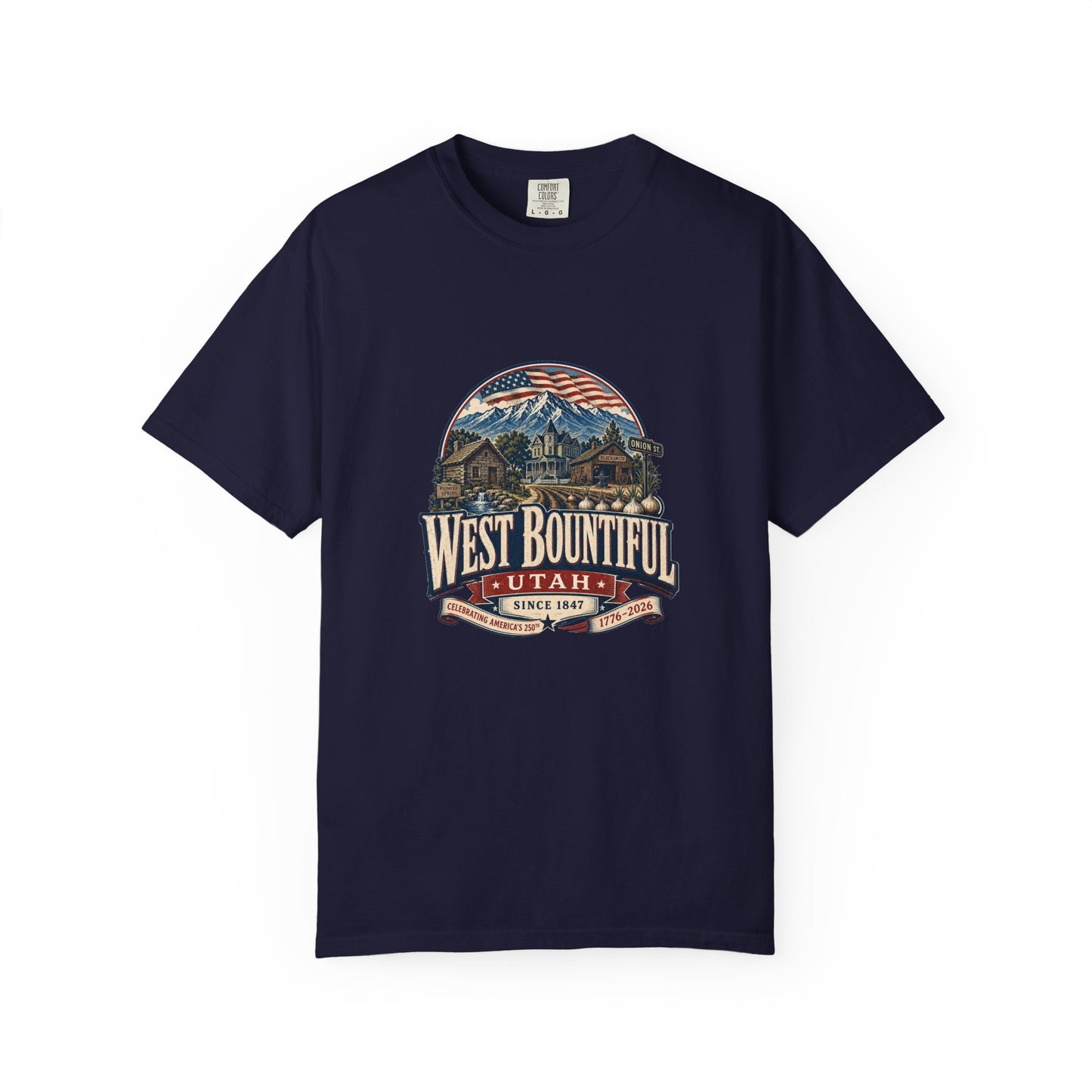 West Bountiful City Spirit Tee · Celebrating America's 250th