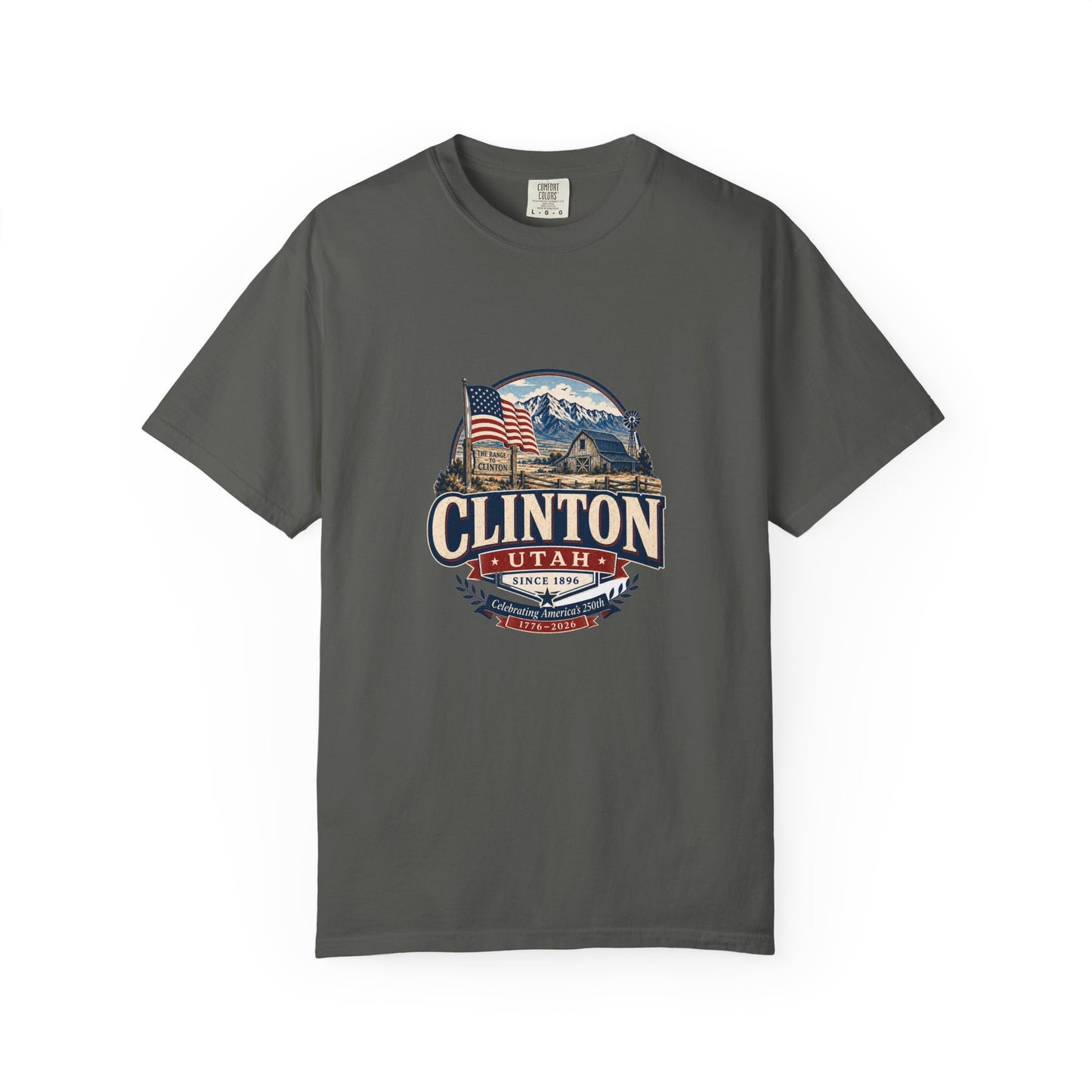 Clinton City Spirit Tee · Celebrating America's 250th