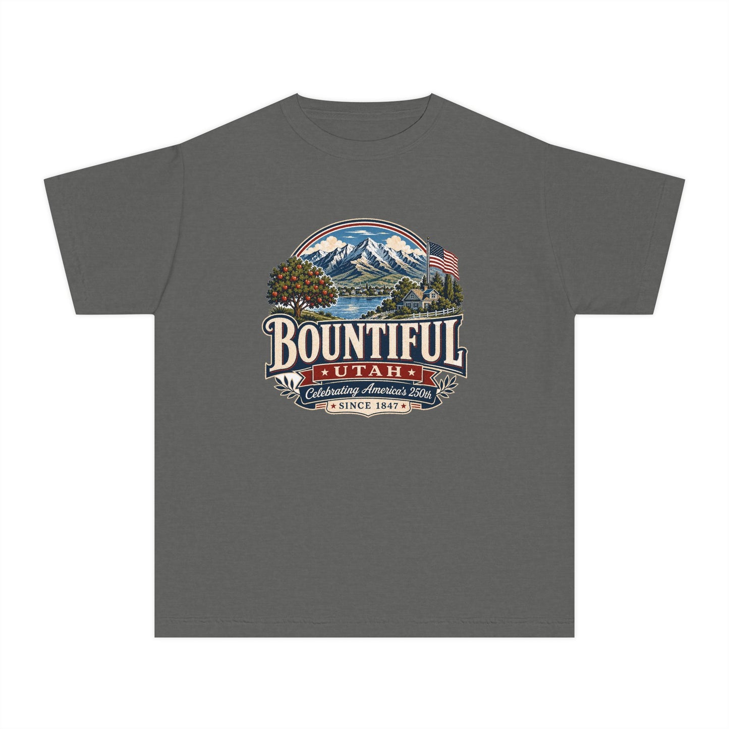 Bountiful City Spirit Tee · Youth · Celebrating America's 250th