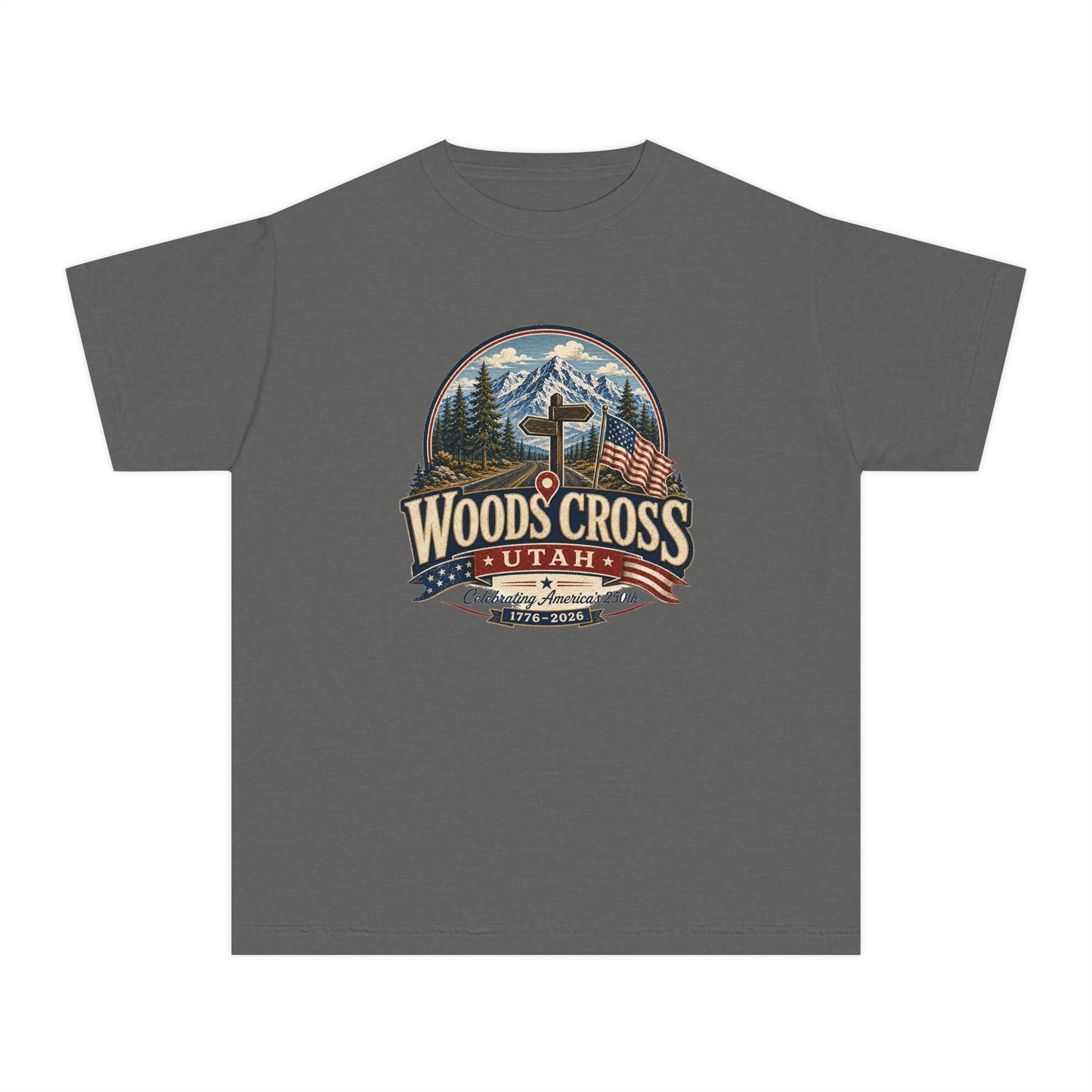 Woods Cross City Spirit Tee · Youth · Celebrating America's 250th