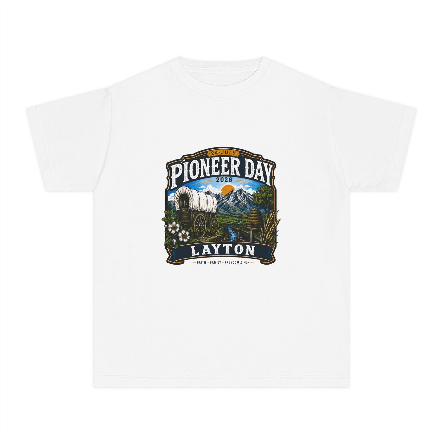 Layton Pioneer Day Tee · Youth · 24 July 2026