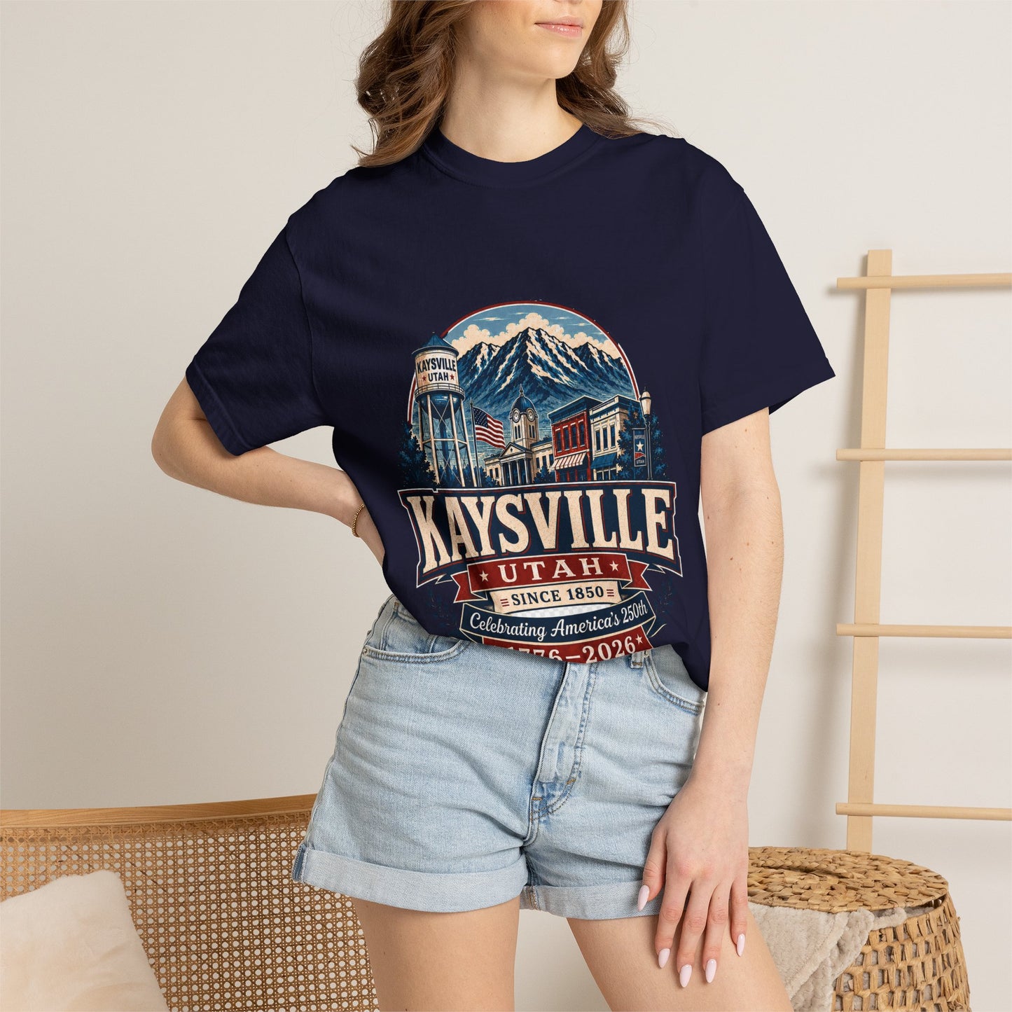 Kaysville City Spirit Tee · Celebrating America's 250th