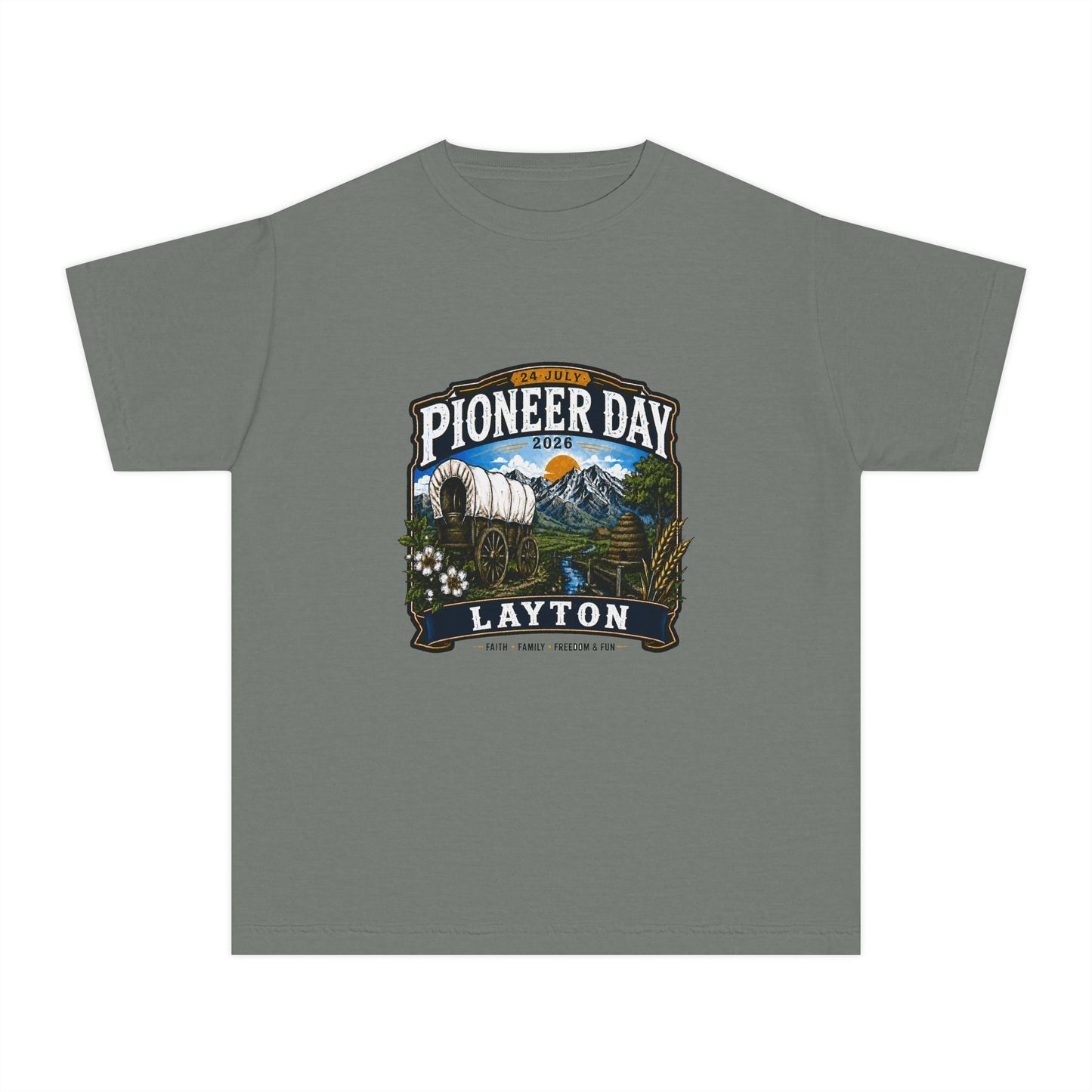 Layton Pioneer Day Tee · Youth · 24 July 2026