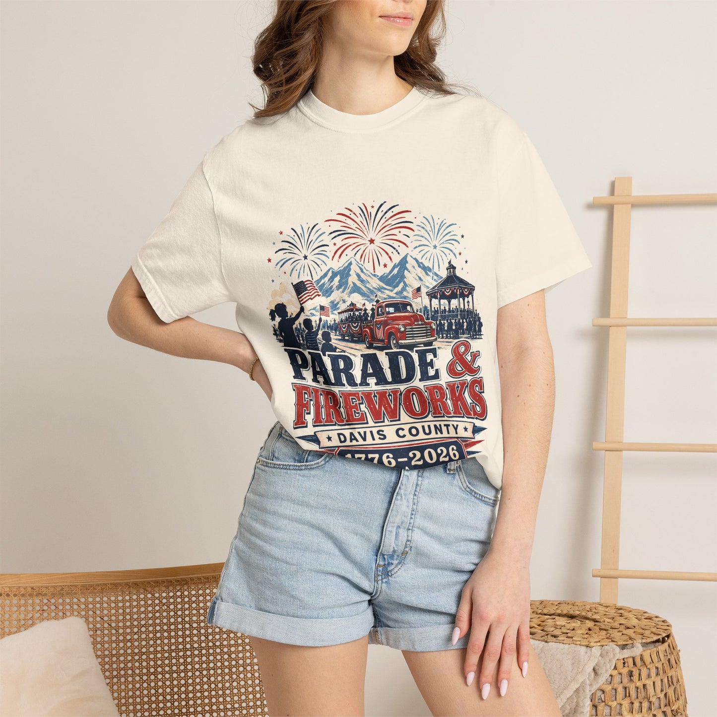 Parade & Fireworks Tee · Davis County 250 · 1776–2026