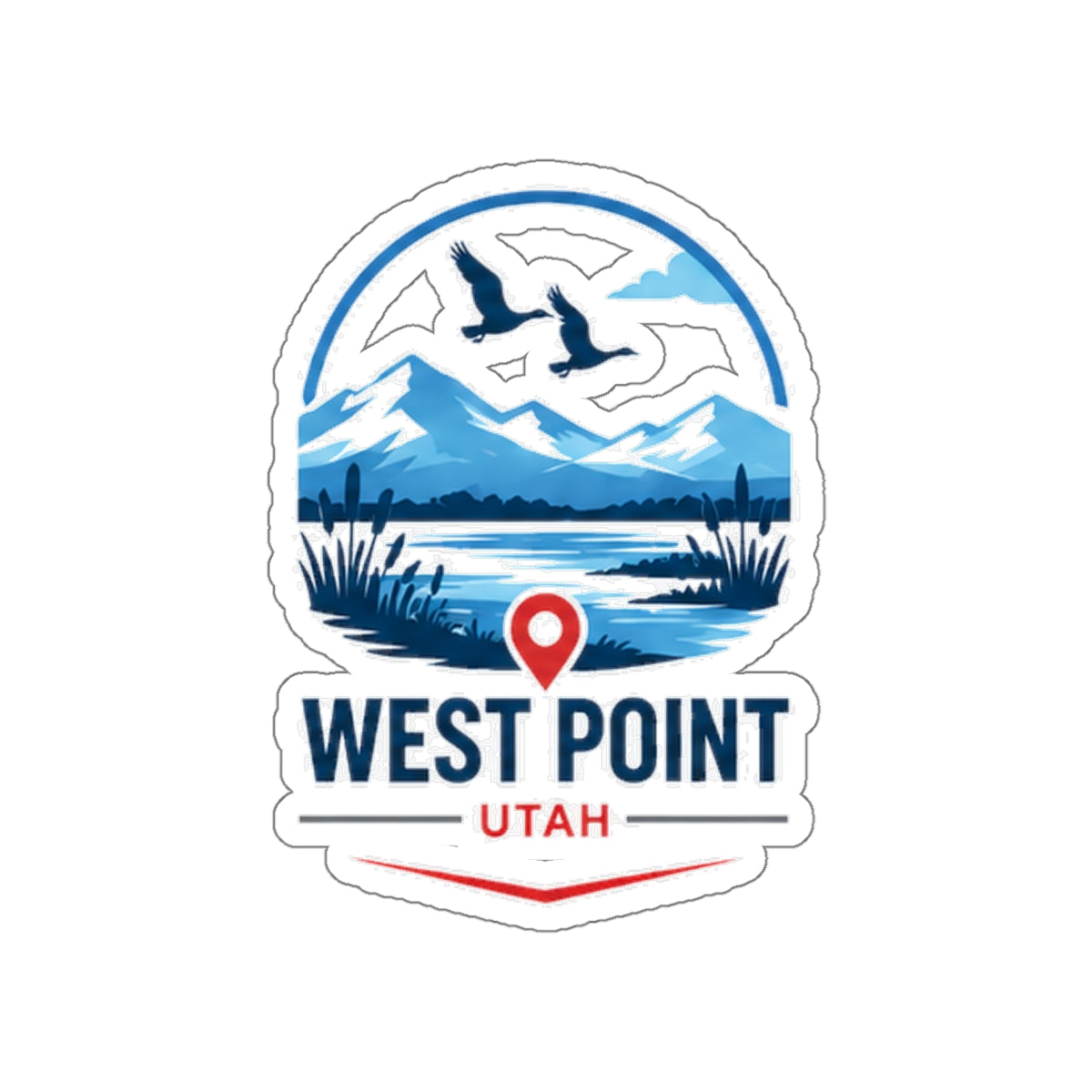West Point, Utah Die-Cut Sticker