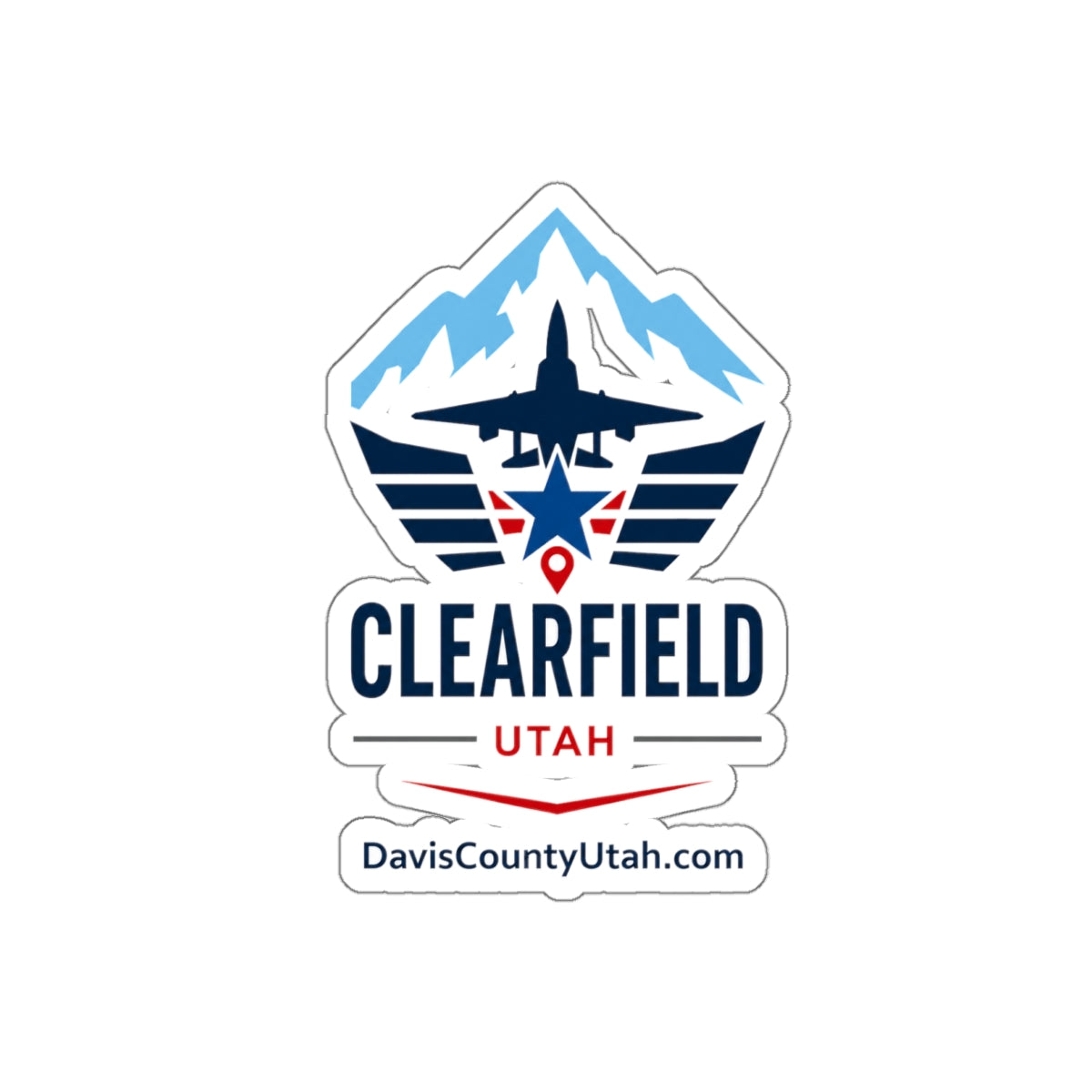 Clearfield, Utah Die-Cut Sticker