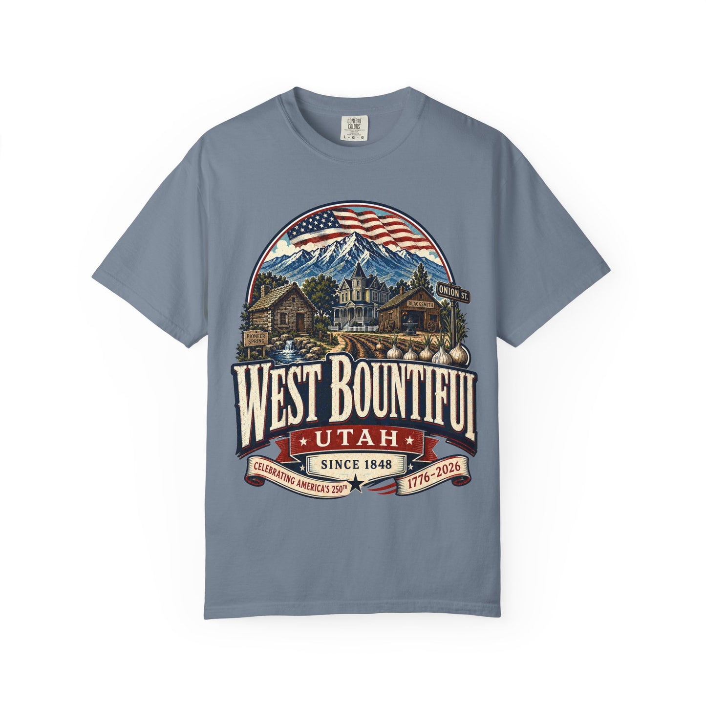West Bountiful City Spirit Tee · Celebrating America's 250th
