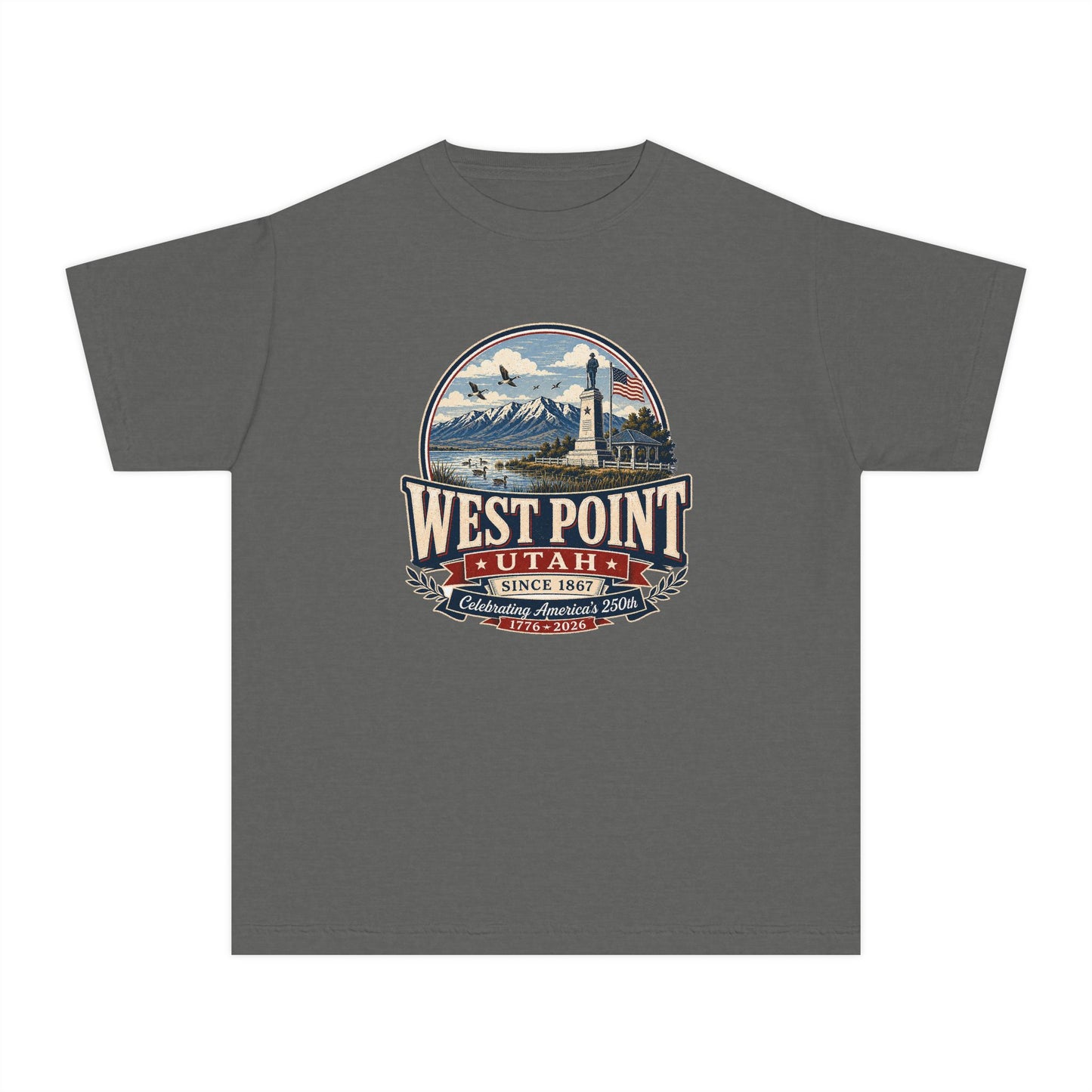 West Point City Spirit Tee · Youth · Celebrating America's 250th